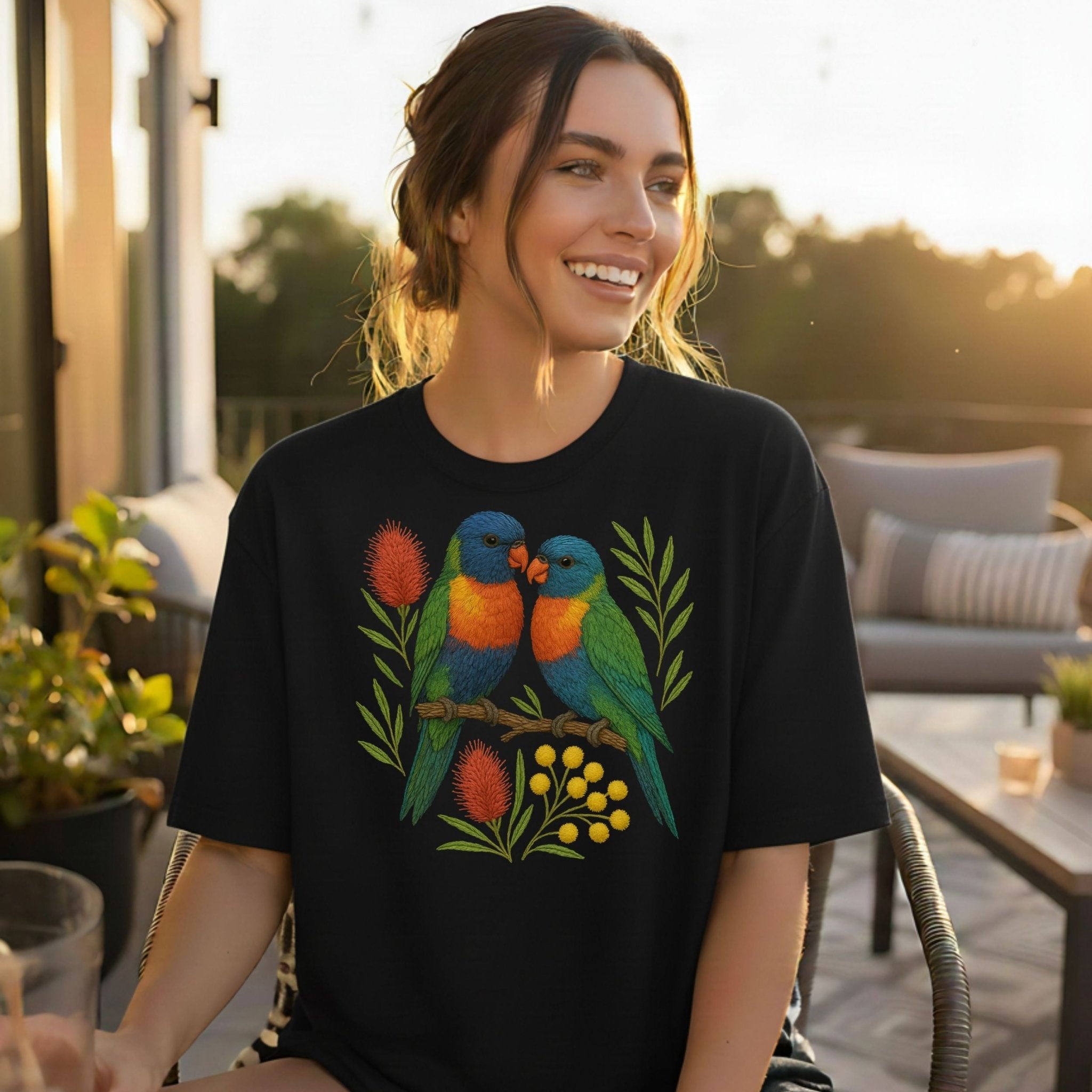 Rainbow Lorikeet T-Shirt – Australian Native Bird Collection - Craig Michael Design