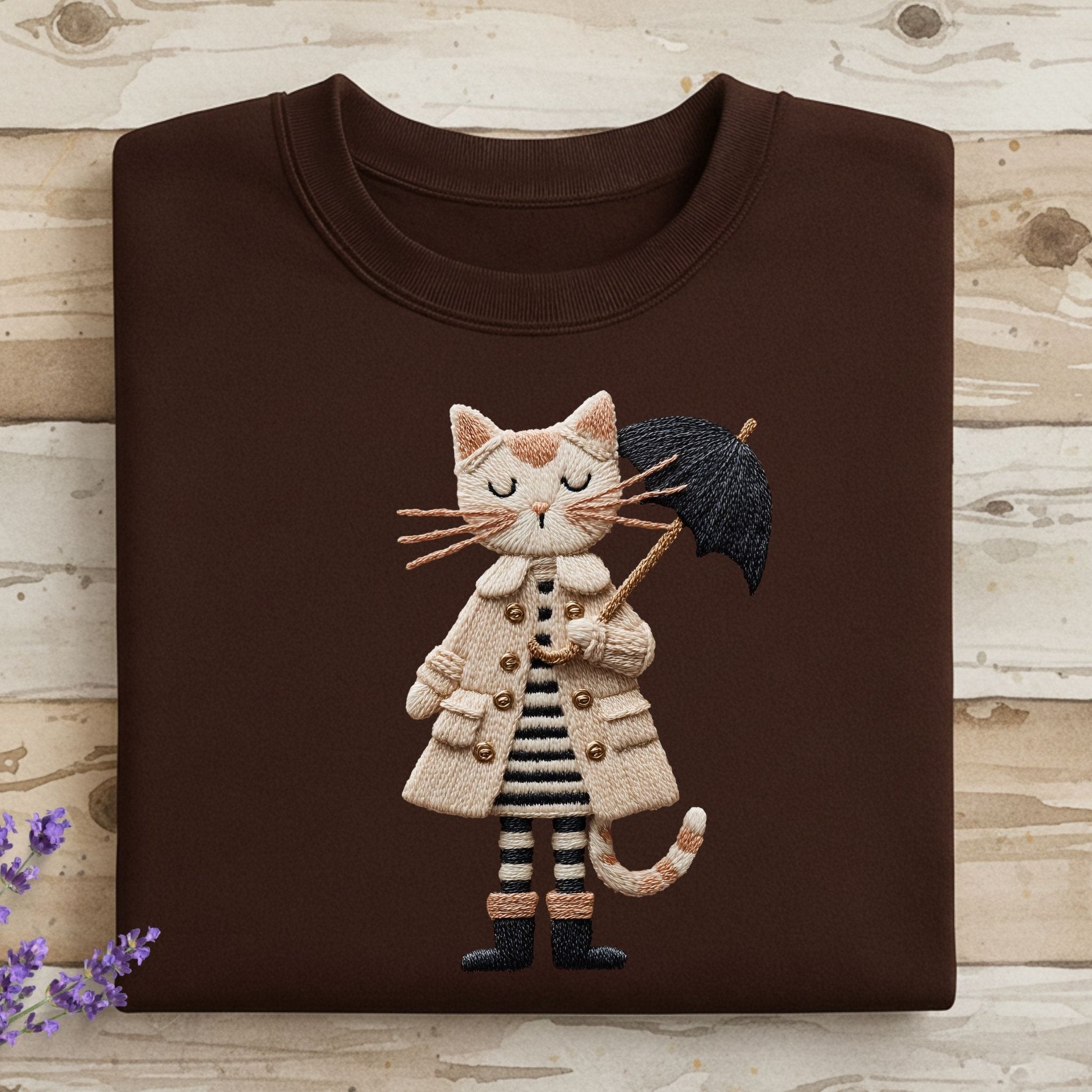 Rainy Day Cat Sweatshirt - Craig Michael Design
