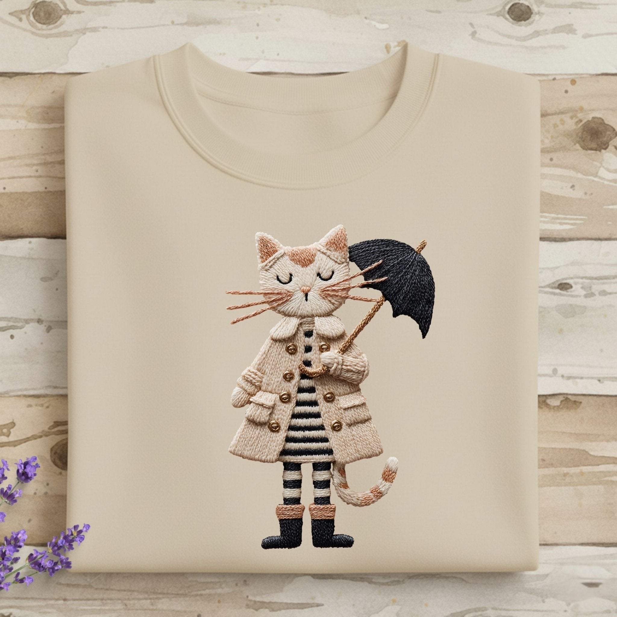 Rainy Day Cat Sweatshirt - Craig Michael Design