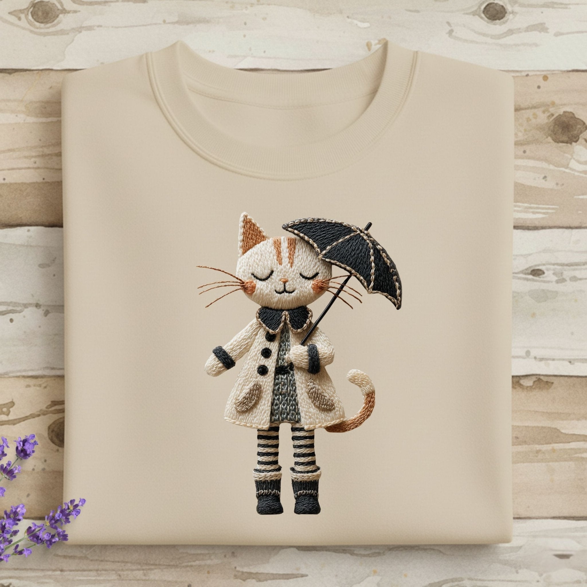 Rainy Day Cat Sweatshirt - Craig Michael Design