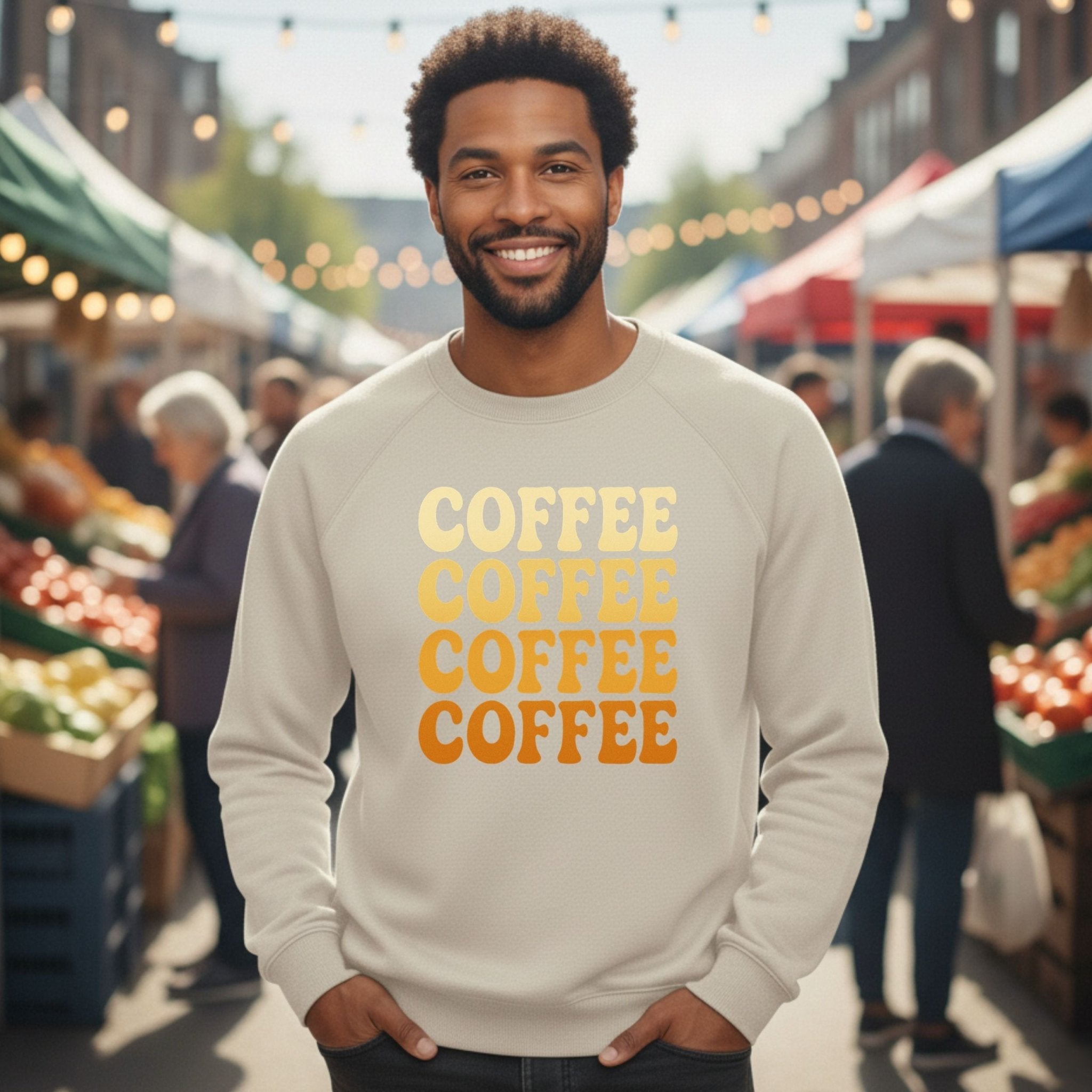 Retro Coffee Stack Sweatshirt - Craig Michael Design
