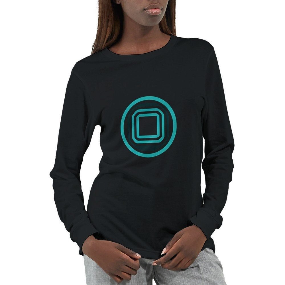 Retro Geometric Pattern Long Sleeve Shirt, Unique Graphic Print Top, Trendy Casual Wear, Stylish Unisex Tee, Cool Comfortable T Shirt - Craig Michael Design