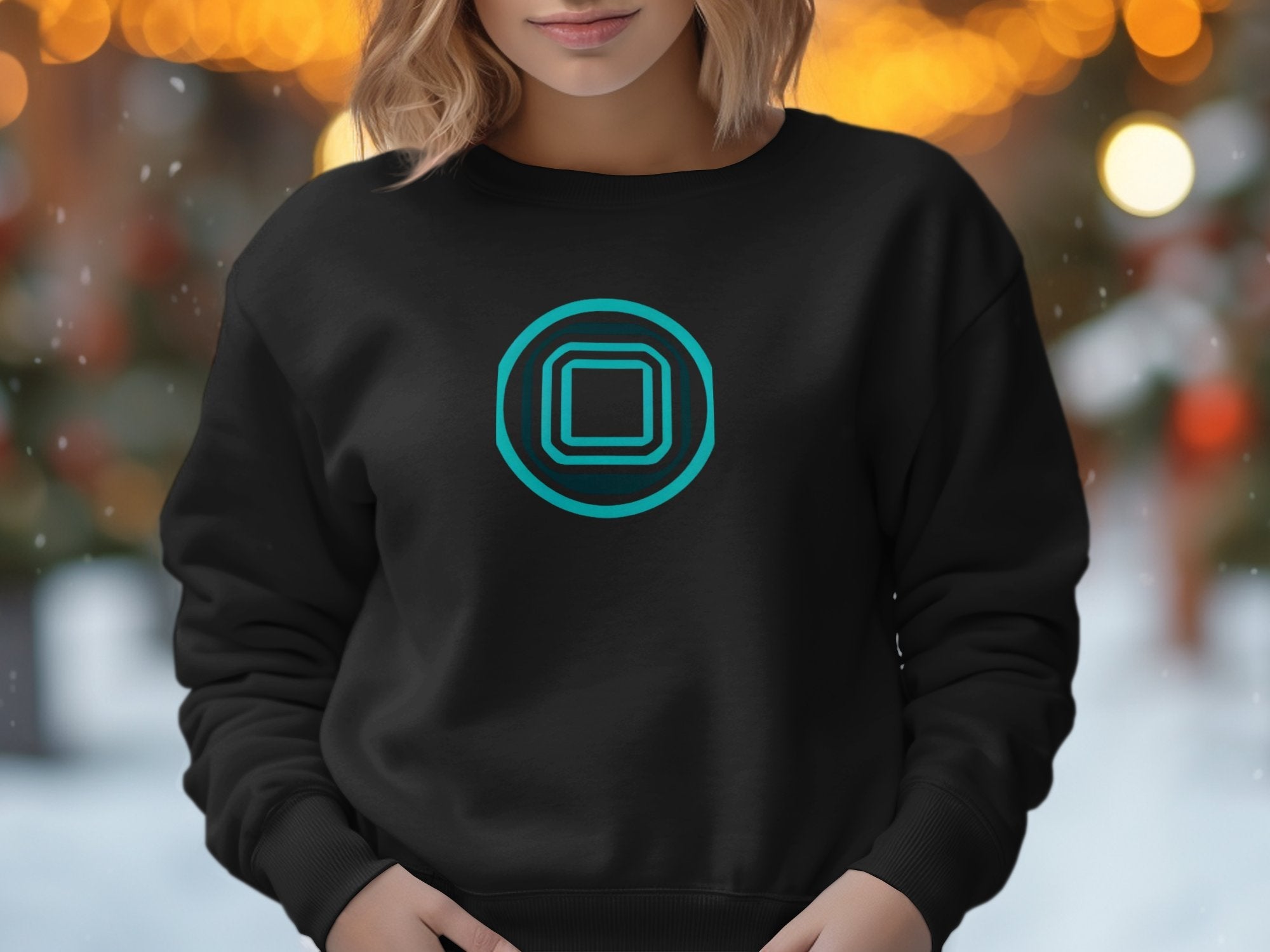 Retro Geometric Pattern Long Sleeve Shirt, Unique Graphic Print Top, Trendy Casual Wear, Stylish Unisex Tee, Cool Comfortable T Shirt - Craig Michael Design