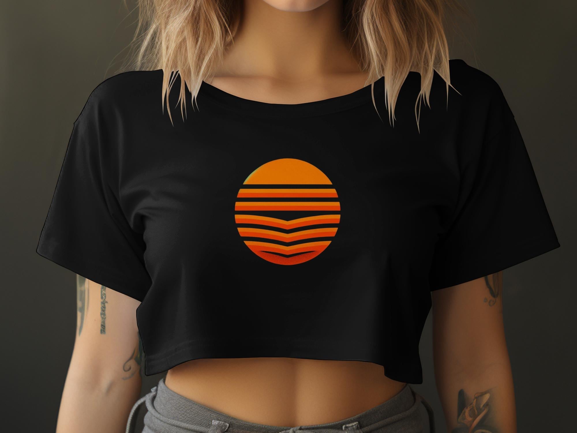 Retro Sunset Stripes Tank Top, Vintage Beach Vibes Summer Shirt, 80s Style Graphic Sleeveless Tee, Casual Beachwear Vest - Craig Michael Design