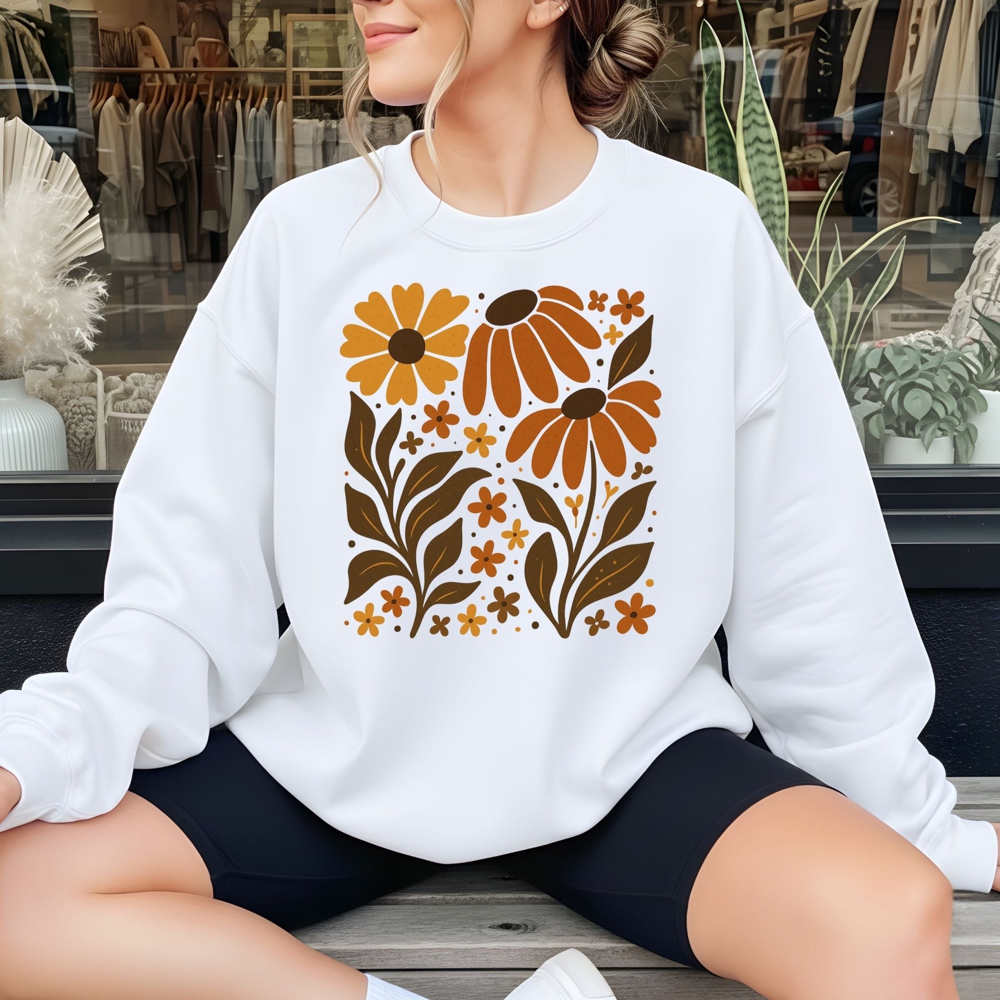Retro Wildflower Sweatshirt - Craig Michael Design