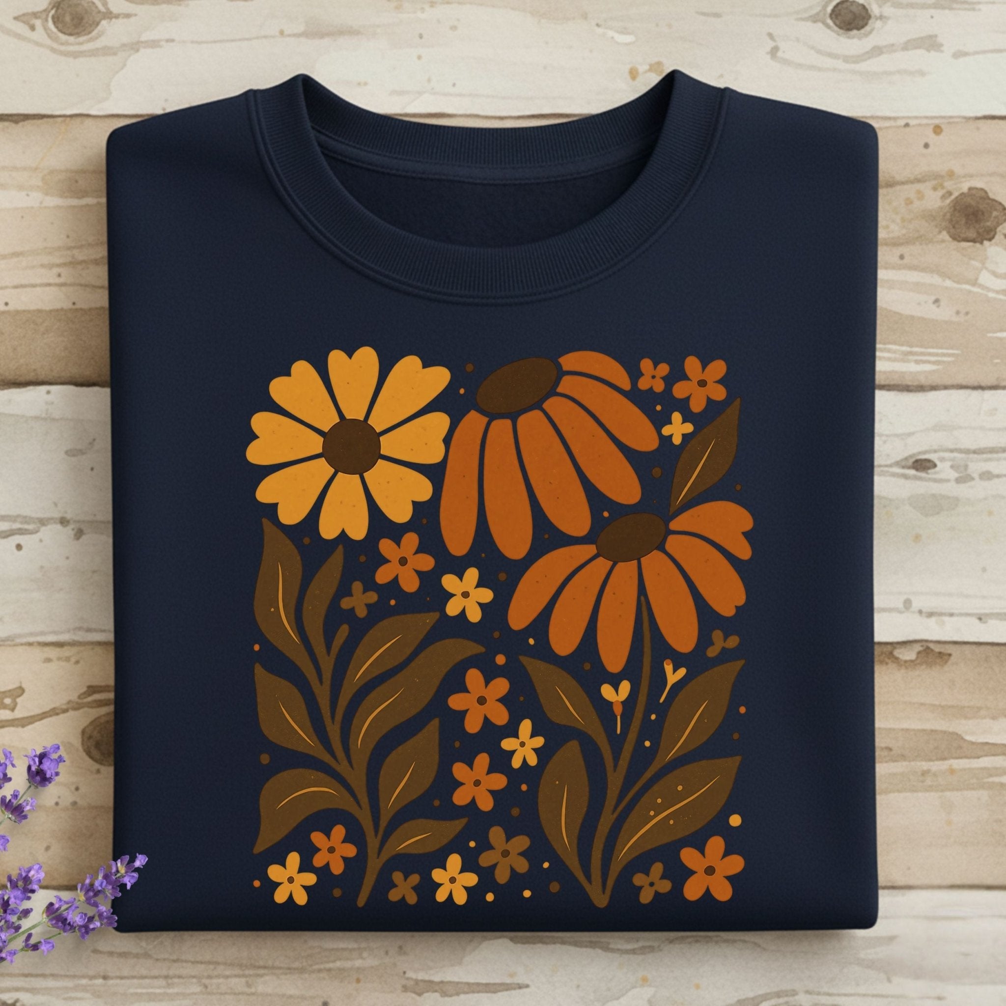 Retro Wildflower Sweatshirt - Craig Michael Design