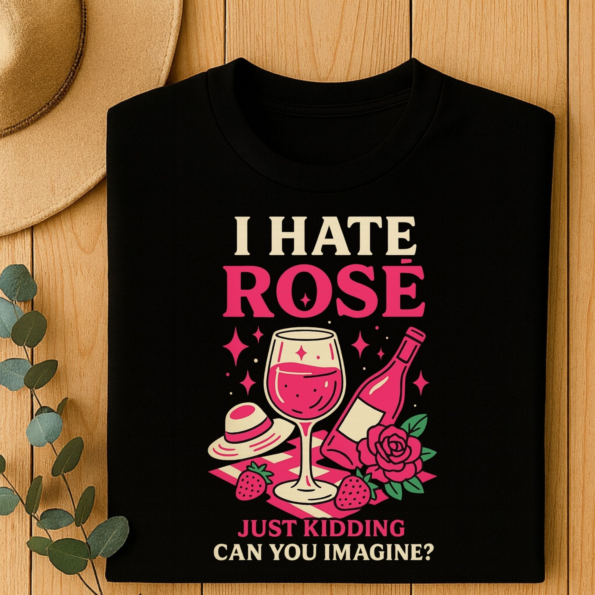 Rosé Lover T-Shirt, Funny Wine Shirt - Craig Michael Design