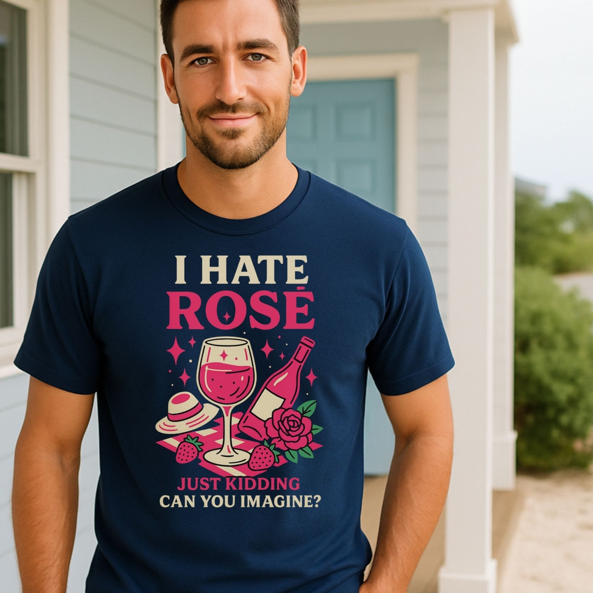 Rosé Lover T-Shirt, Funny Wine Shirt - Craig Michael Design