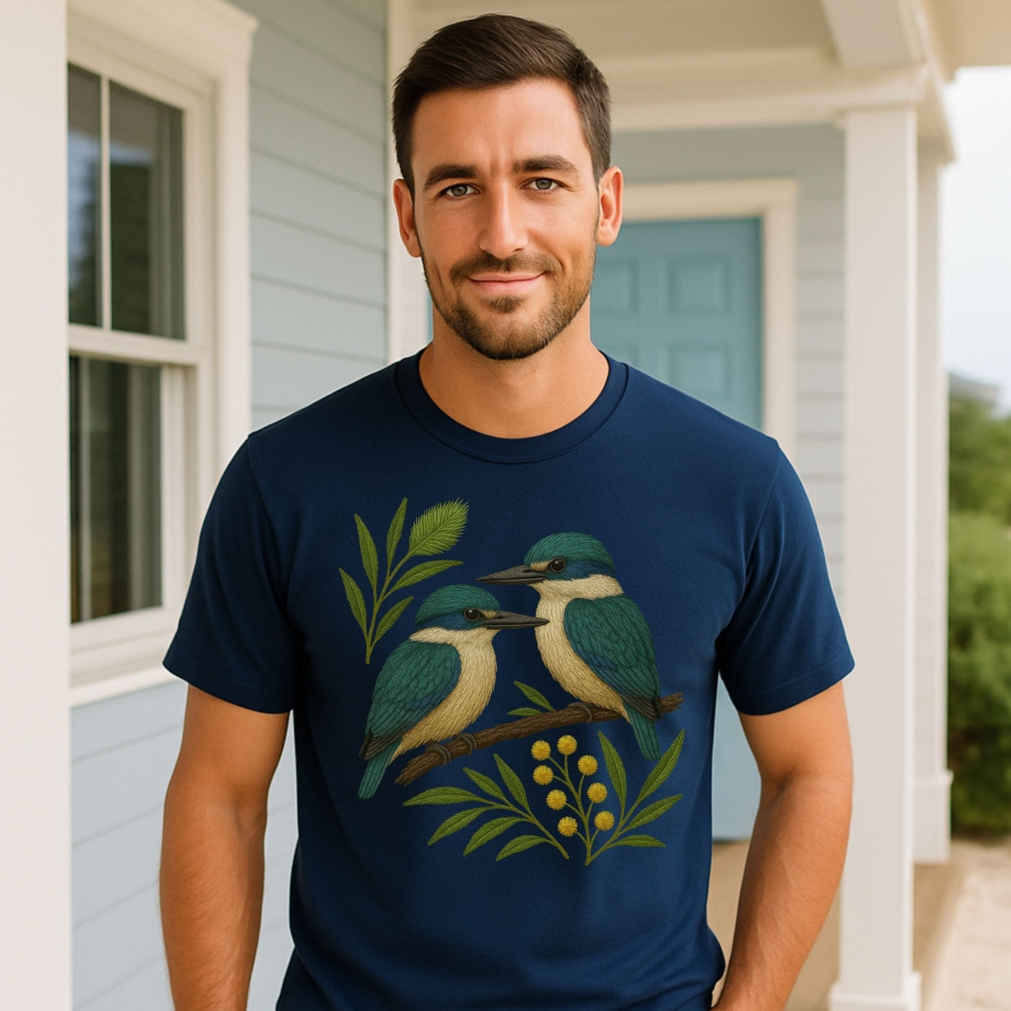 Sacred Kingfisher T-Shirt – Australian Native Bird Collection - Craig Michael Design