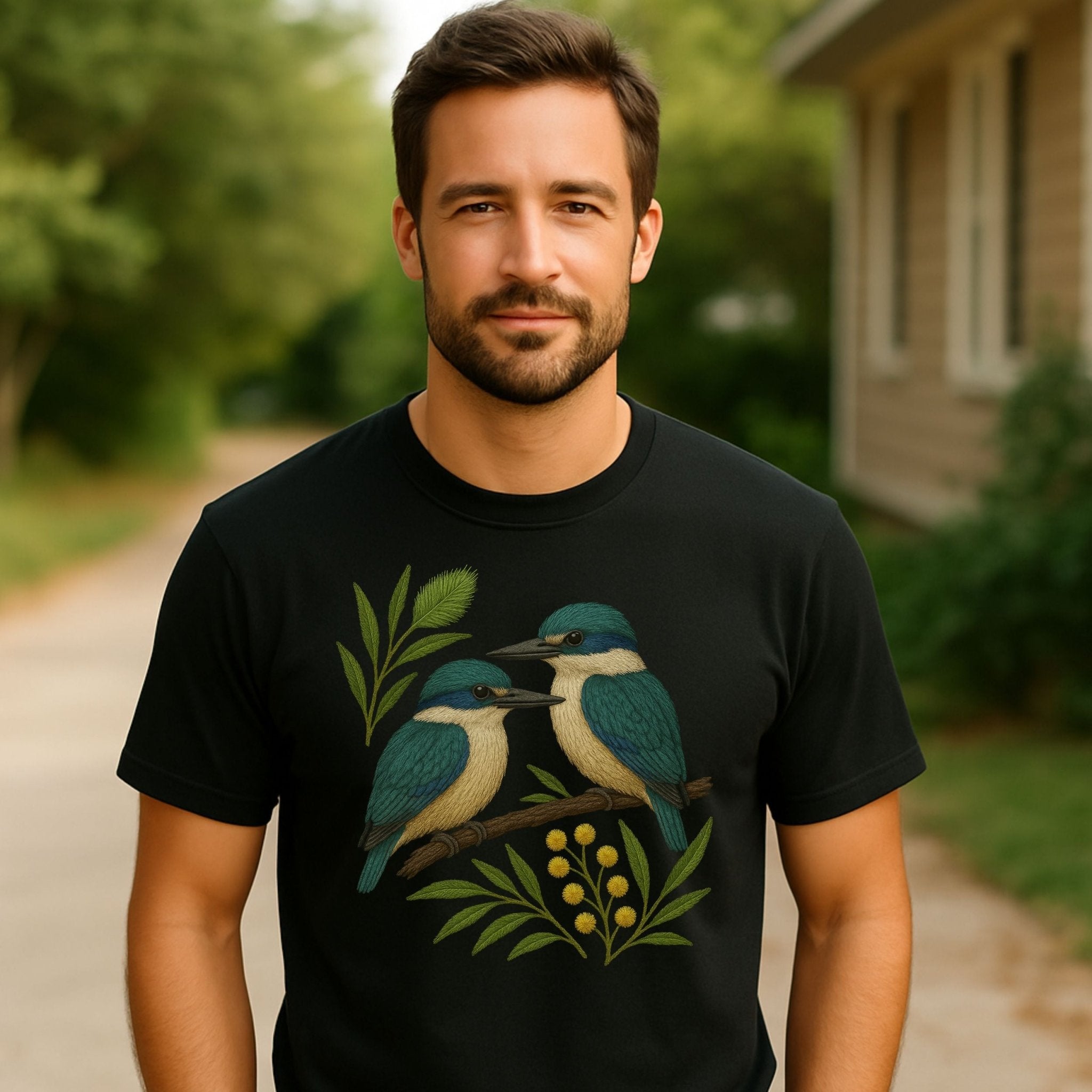 Sacred Kingfisher T-Shirt – Australian Native Bird Collection - Craig Michael Design