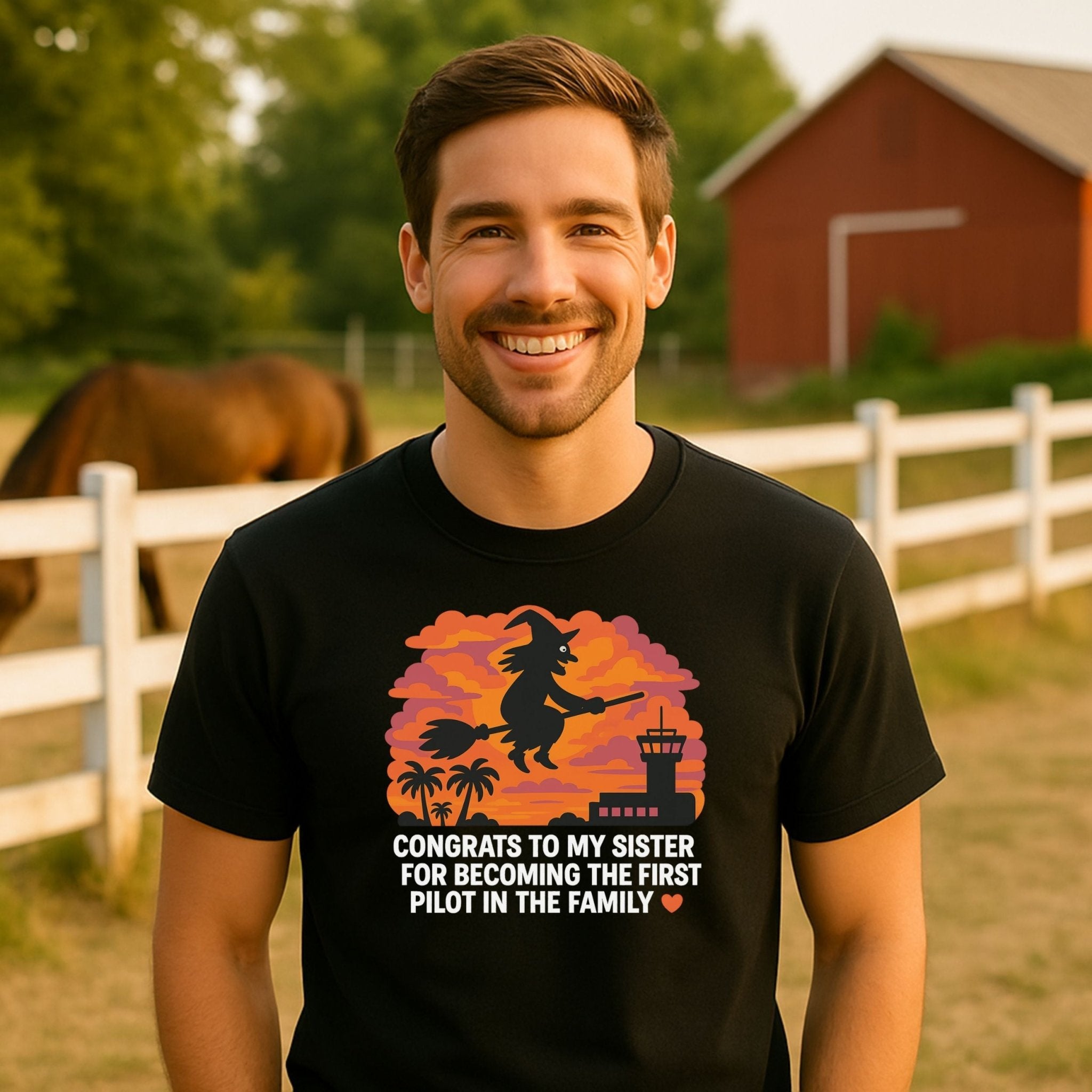 Sarcastic Sister T-Shirt, Funny Witch Broom Tee, Passive Aggressive Gift for Her - Craig Michael Design