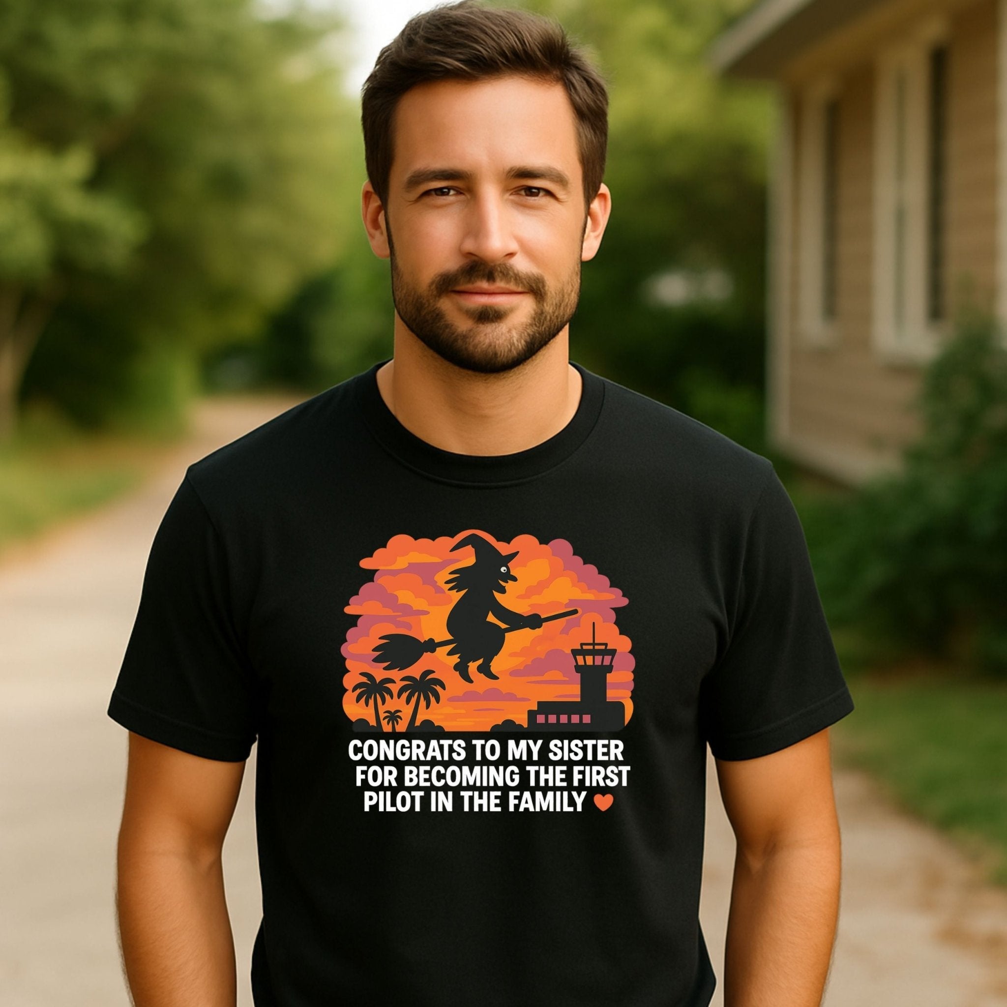Sarcastic Sister T-Shirt, Funny Witch Broom Tee, Passive Aggressive Gift for Her - Craig Michael Design