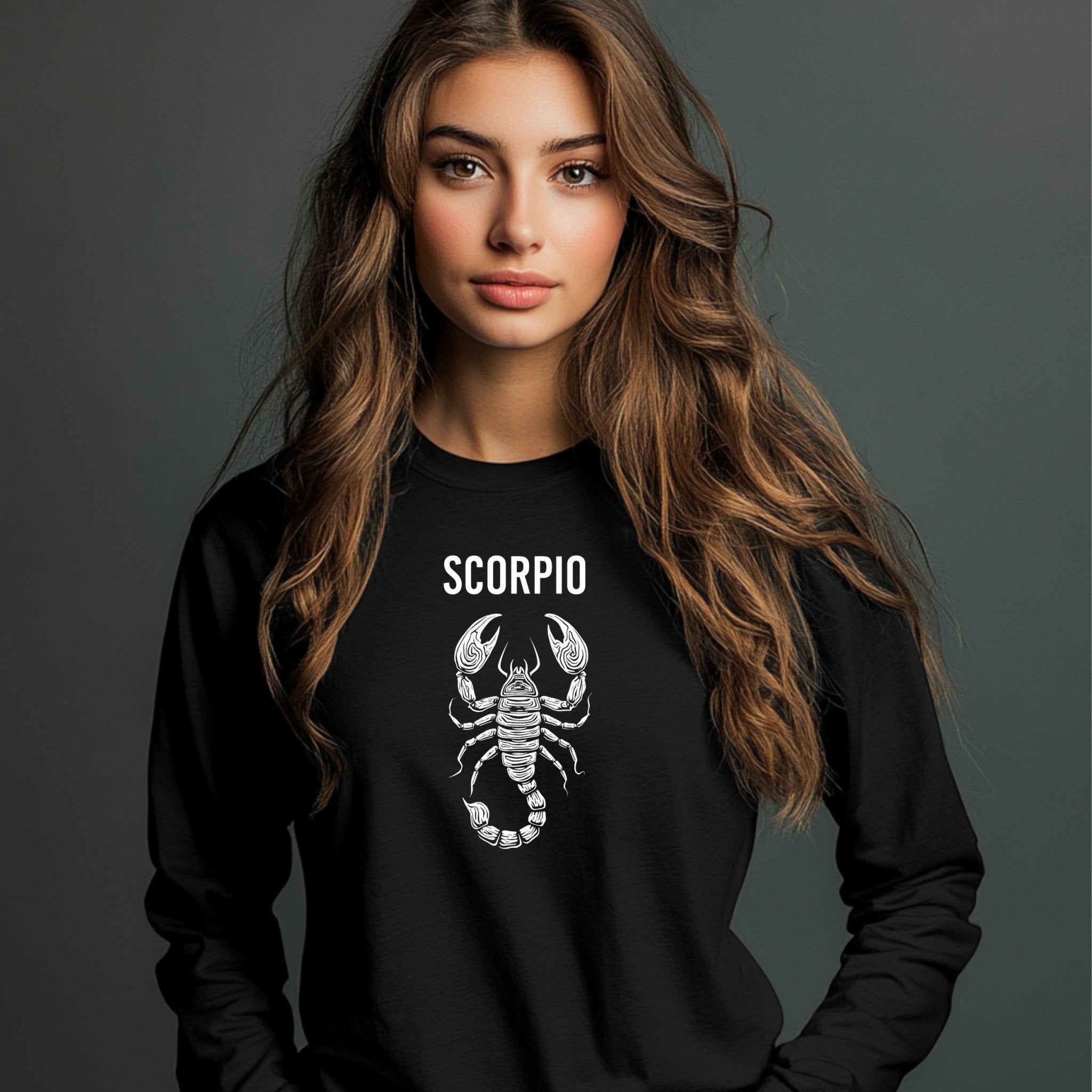 Scorpio Long Sleeve T-Shirt, Zodiac Sign Shirt, Astrology Graphic Tee, Astrological Sign apparel, Horoscope Shirt, Scorpio Gift - Craig Michael Design