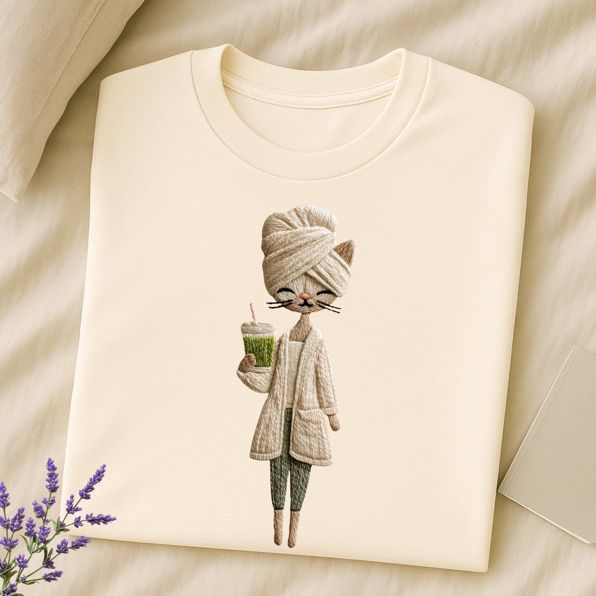 Self - Care Kitty Tee – Spa Retreat Collection - Craig Michael Design