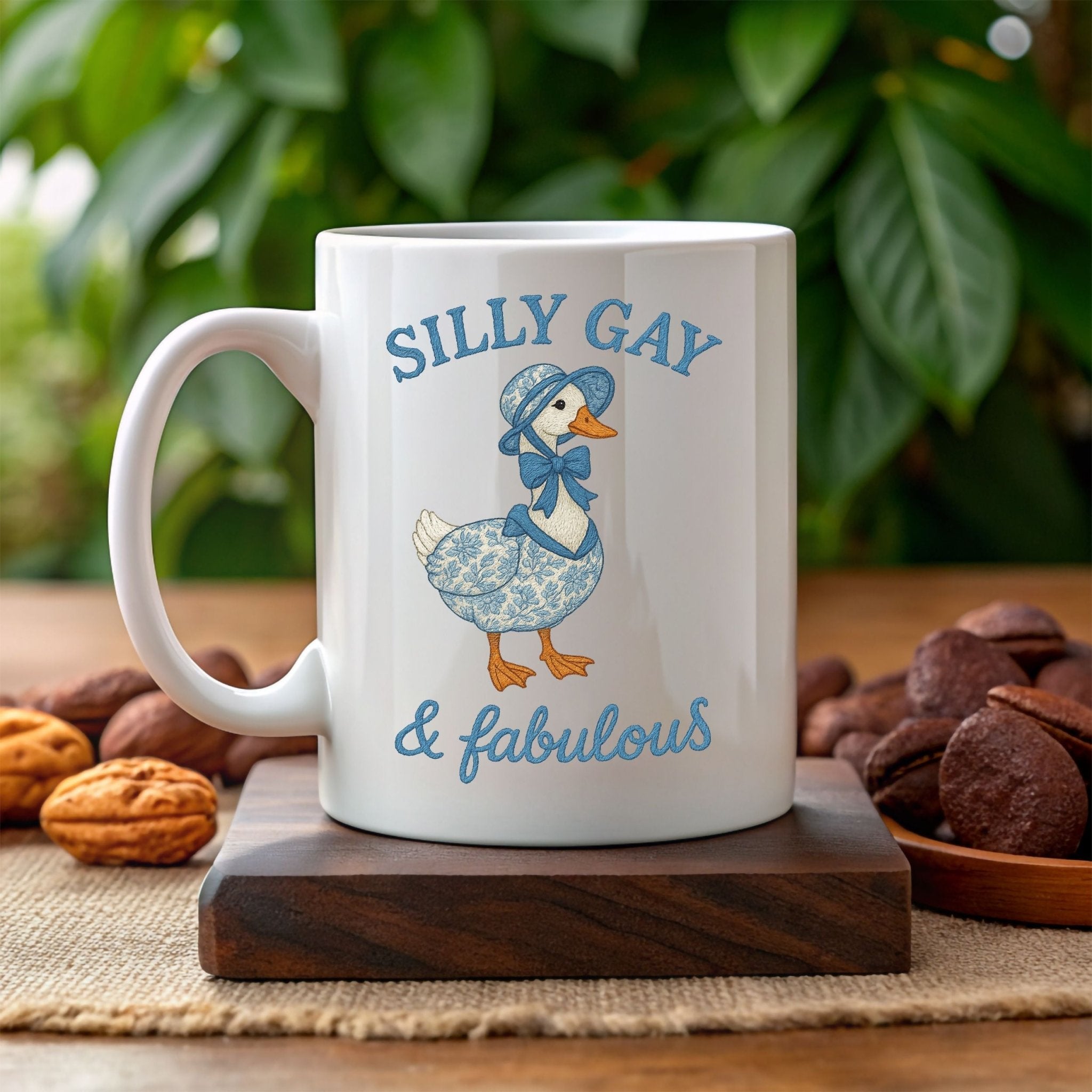 Silly Gay and Fabulous Mug, Funny Goose Pride Cup, Cottagecore Gift - Craig Michael Design