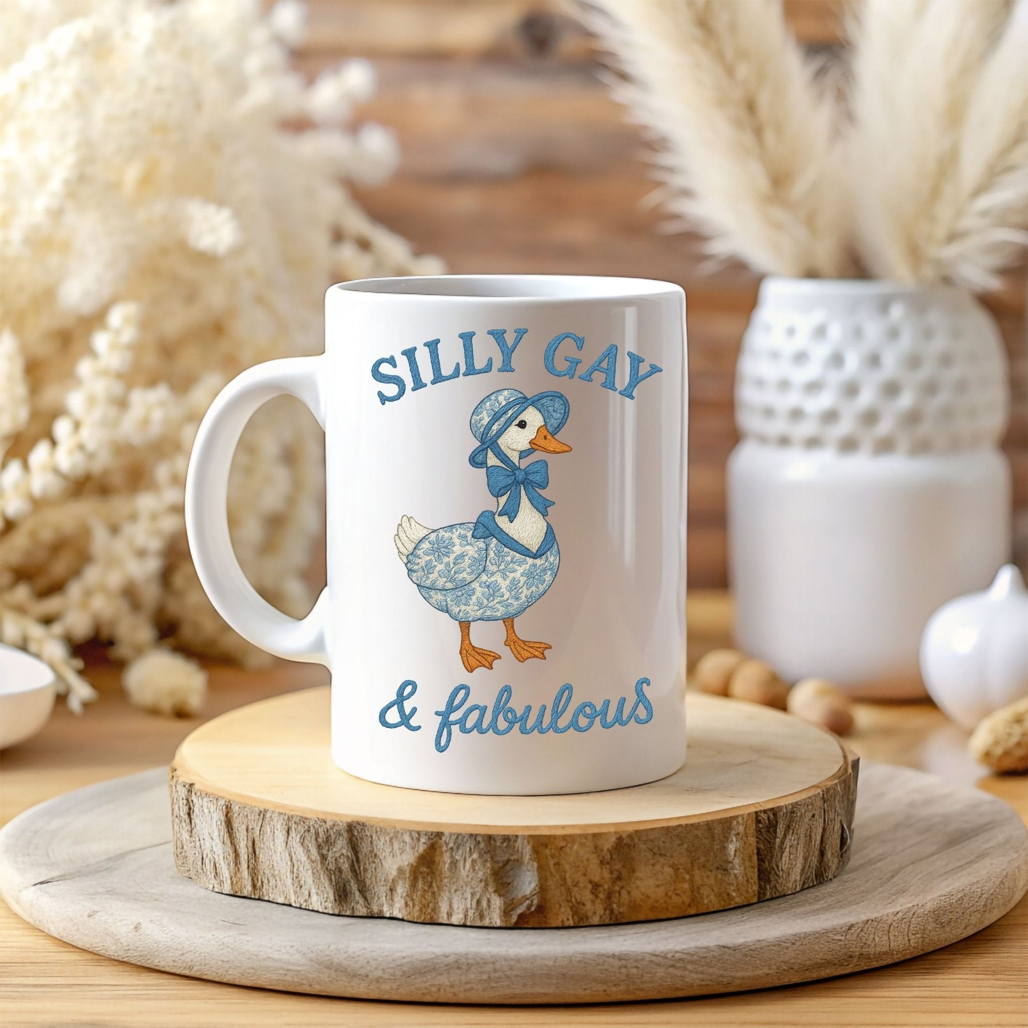 Silly Gay and Fabulous Mug, Funny Goose Pride Cup, Cottagecore Gift - Craig Michael Design