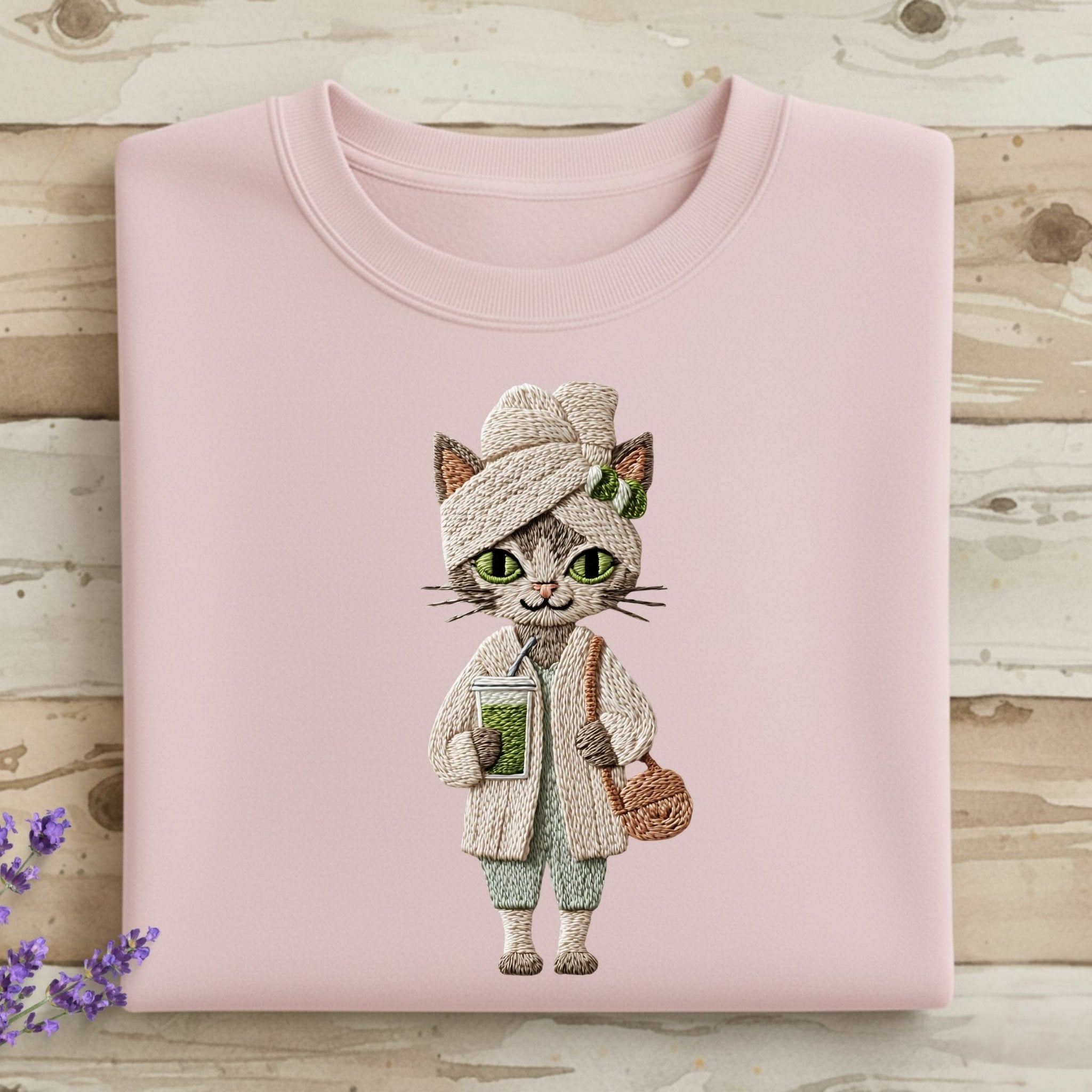 Spa Day Cat T-Shirt, Relaxed Cat, Cat Lover Gift, Funny Cat T-Shirt, Cute Kitten Shirt, Matcha Cat T-Shirt, Animal T-Shirt, Trendy T-Shirt - Craig Michael Design