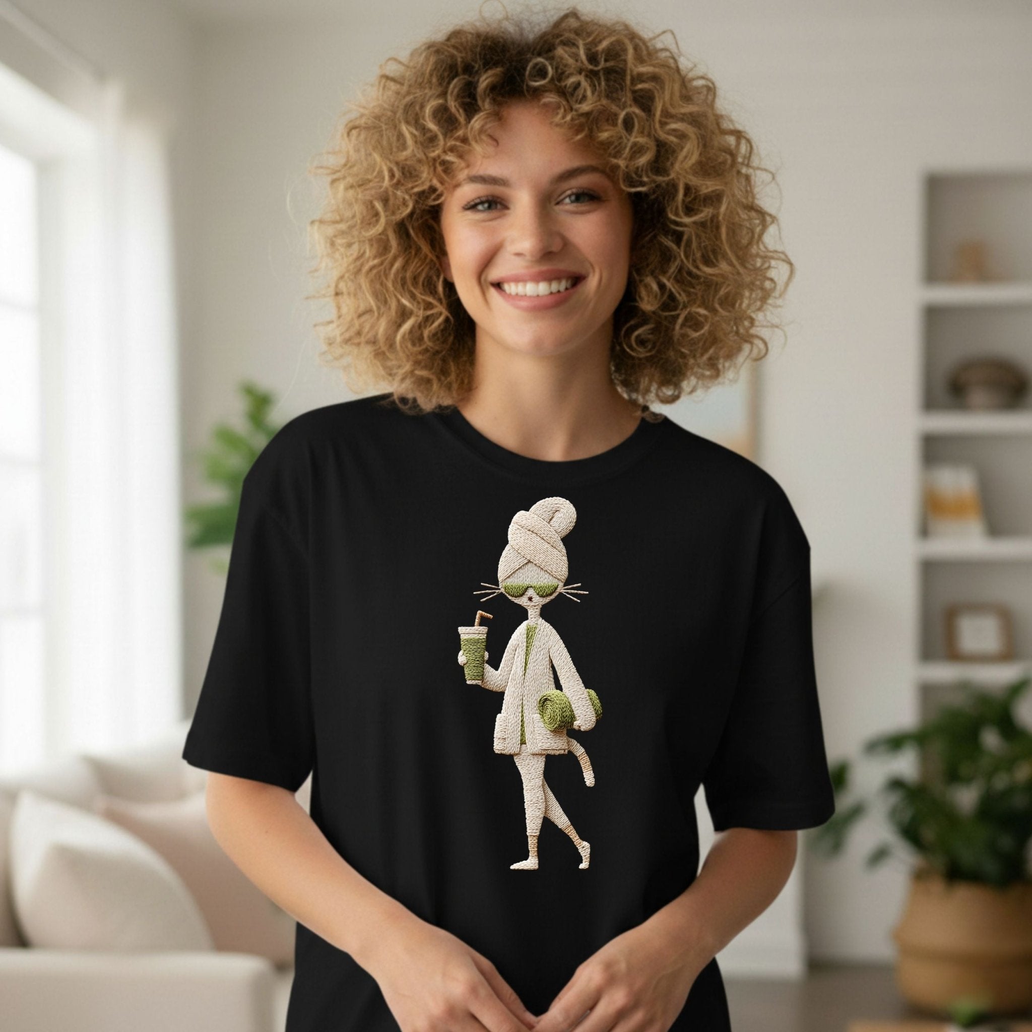 Spa Day Kitty T-Shirt – Calm & Cozy Edition - Craig Michael Design