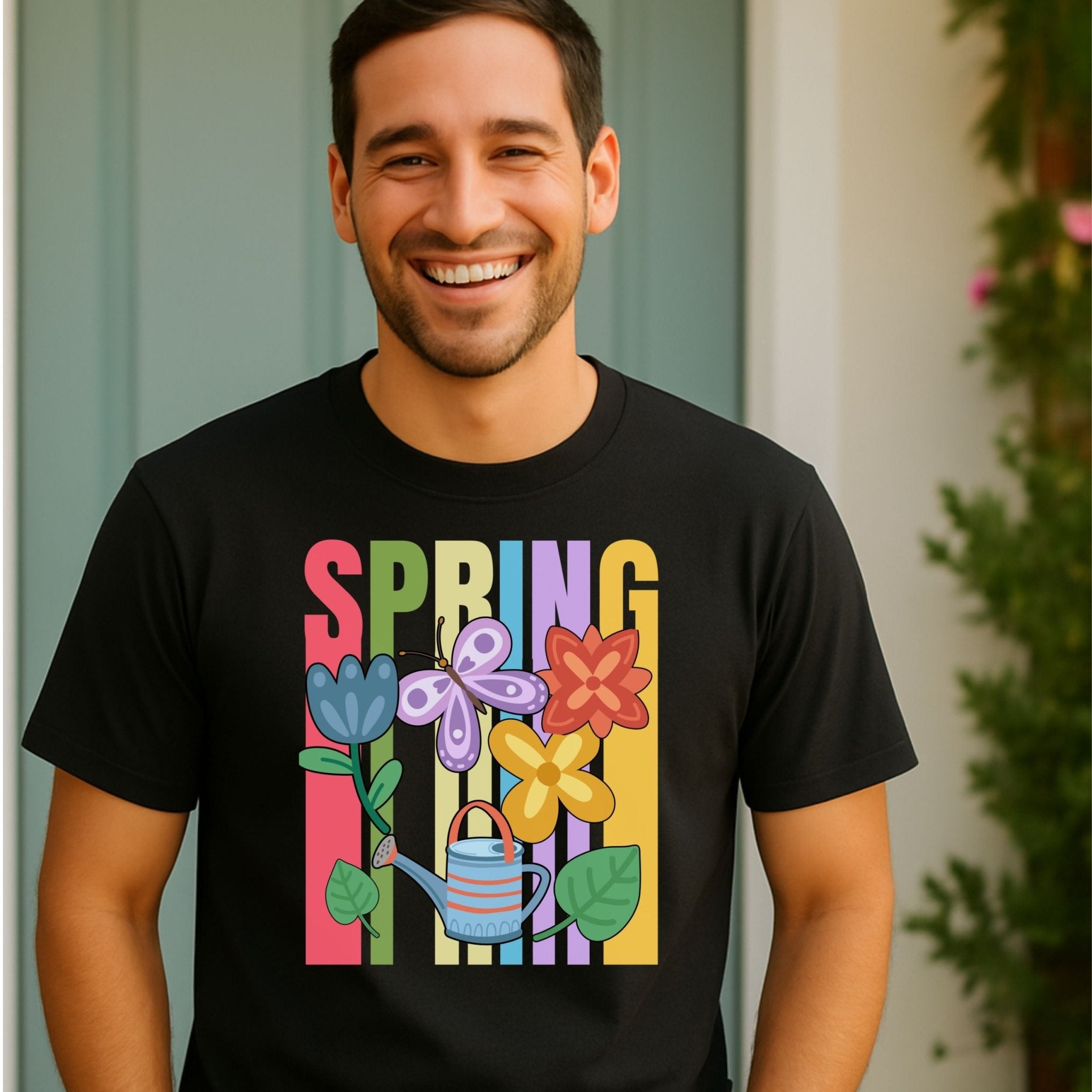 Spring Garden T-Shirt, Cute Flower Shirt - Craig Michael Design