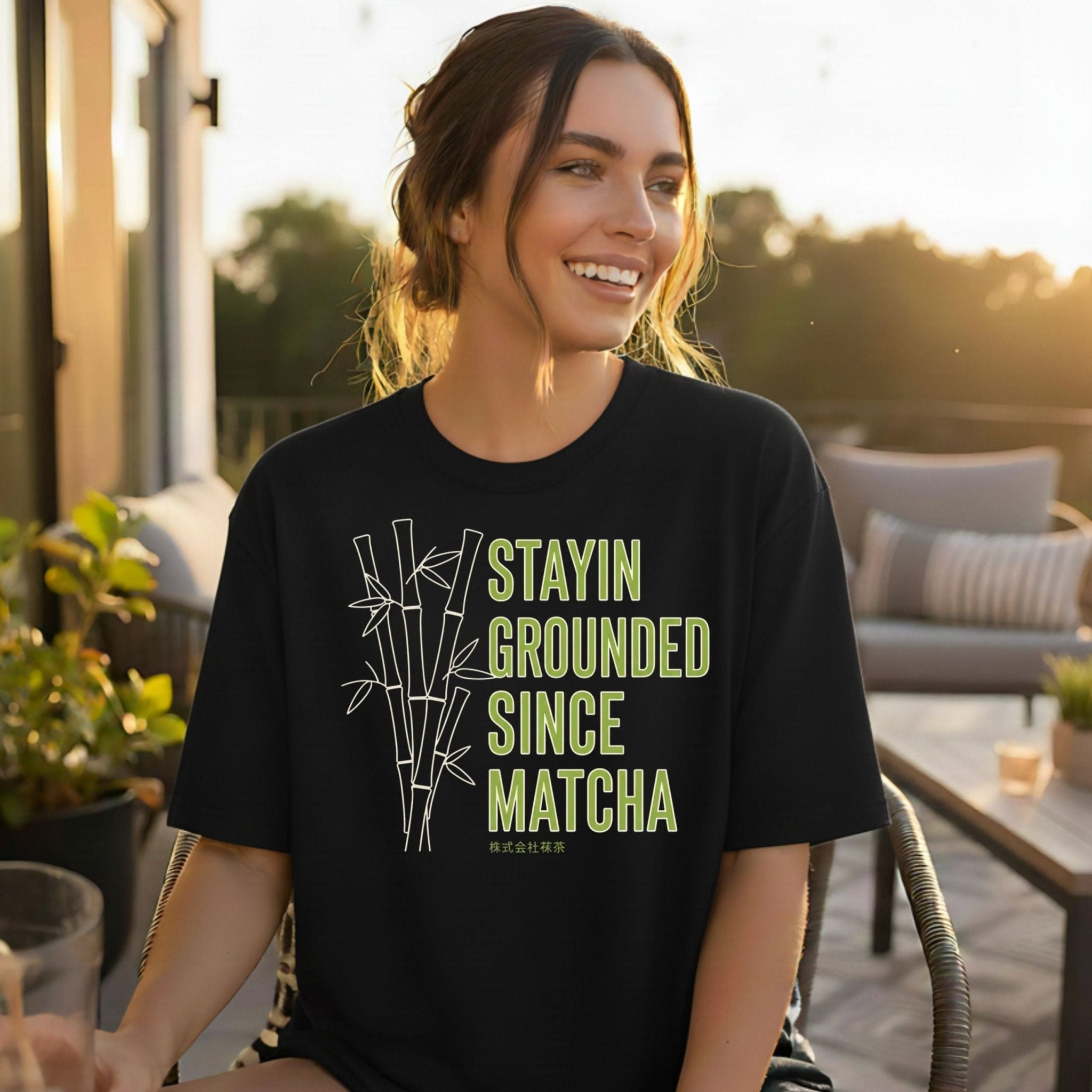 Stayin Grounded Since Matcha T-Shirt - Craig Michael Design