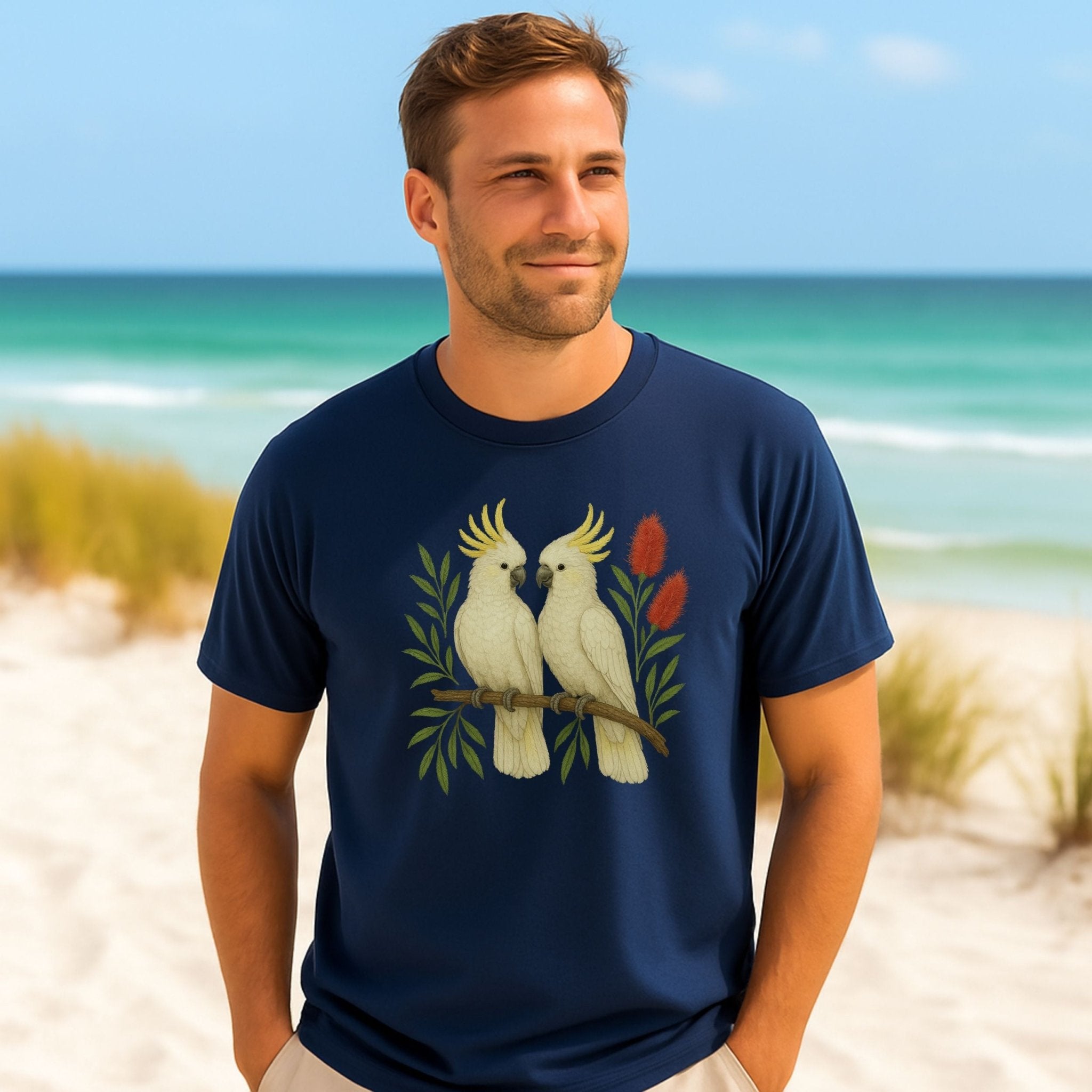 Sulphur - Crested Cockatoo T-Shirt – Australian Native Bird Collection - Craig Michael Design