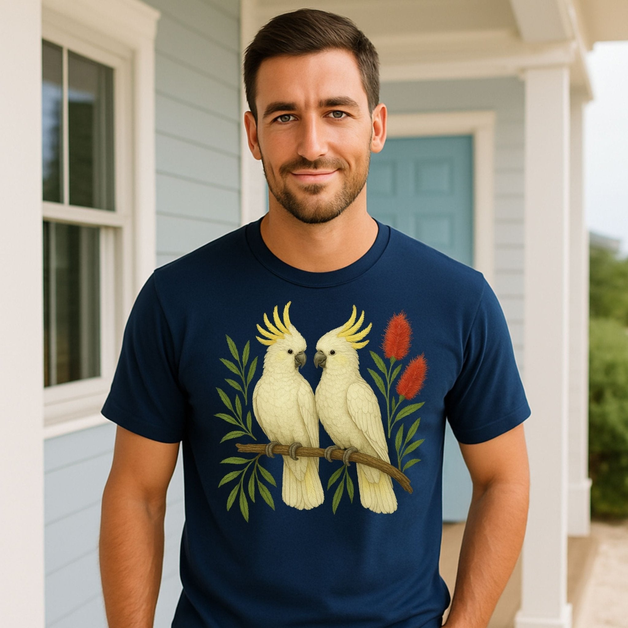 Sulphur - Crested Cockatoo T-Shirt – Australian Native Bird Collection - Craig Michael Design