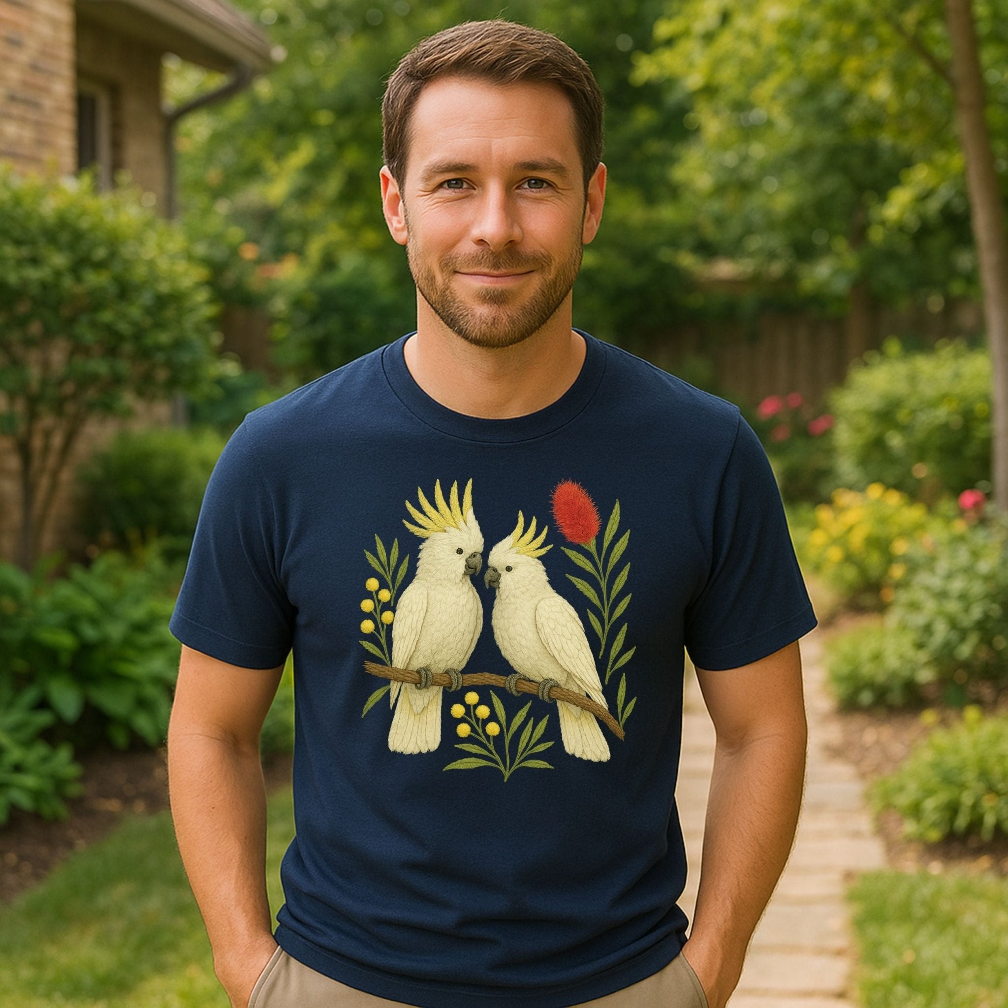 Sulphur - Crested Cockatoo T-Shirt – Australian Native Bird Collection - Craig Michael Design