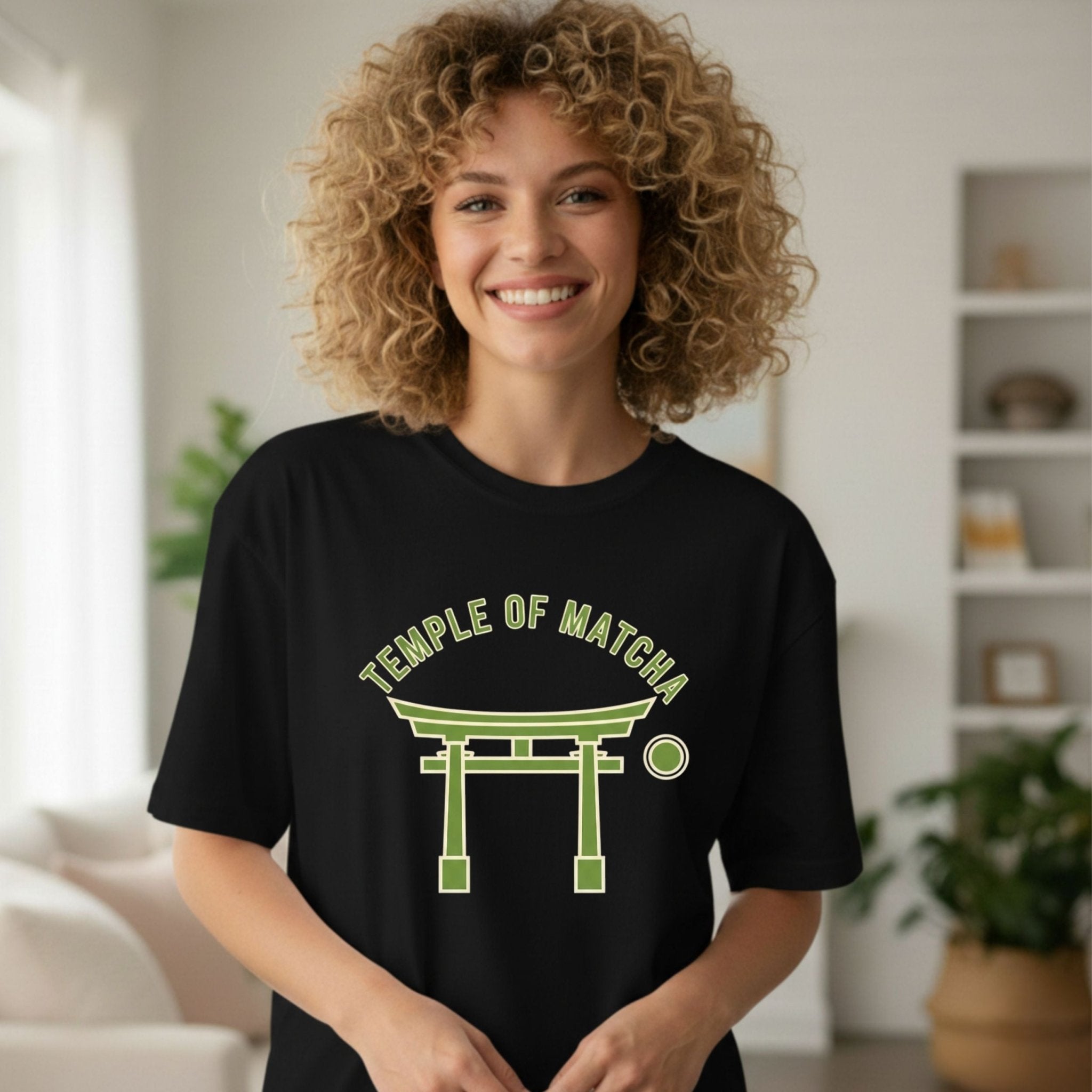 Temple of Matcha T-Shirt, Japanese Torii Gate Tee, Matcha Lover Gift, Unique Tea Shirt, Japanese Culture Shirt, Minimalist T-Shirt, Tea - Craig Michael Design