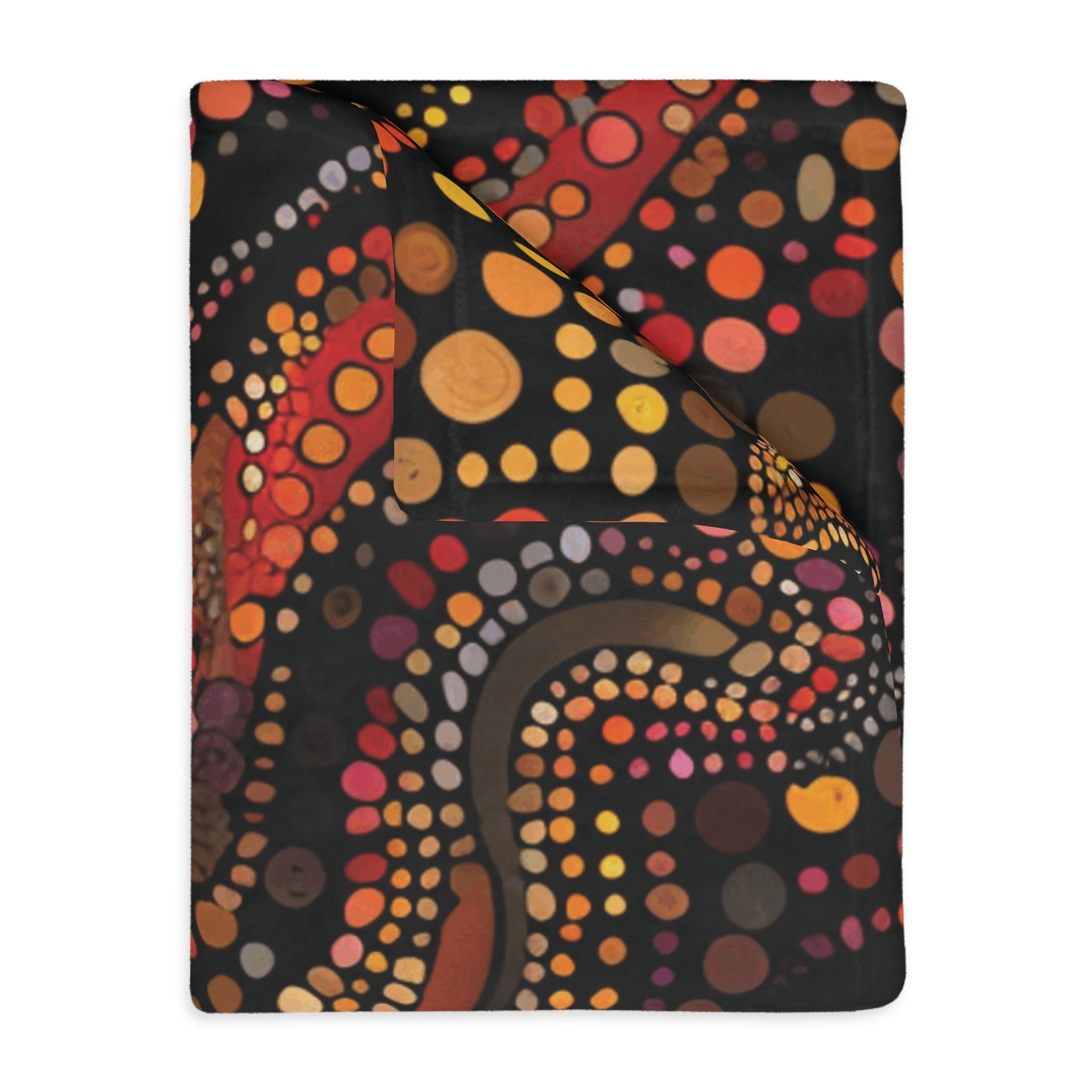 Throw, Blanket, Indigenous Australian Blanket, Unique Artistic design, Ancestral Whispers, Vibrant Modern Throw, Australian Design - Craig Michael Design