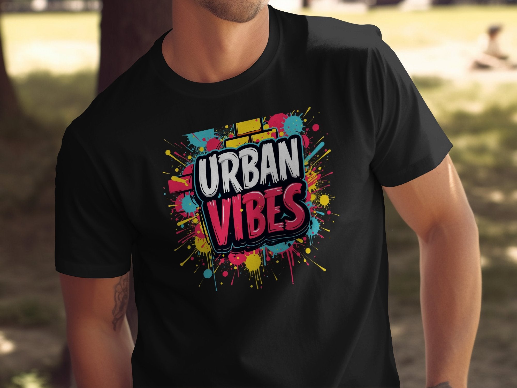 Trendy Urban Vibes Graphic Tee, Colorful Streetwear T Shirt, Modern Urban Art Shirt, Bold Urban Vibes Design Tee - Craig Michael Design