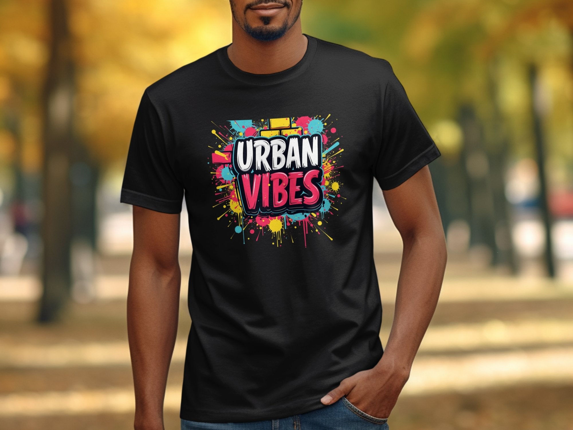 Trendy Urban Vibes Graphic Tee, Colorful Streetwear T Shirt, Modern Urban Art Shirt, Bold Urban Vibes Design Tee - Craig Michael Design