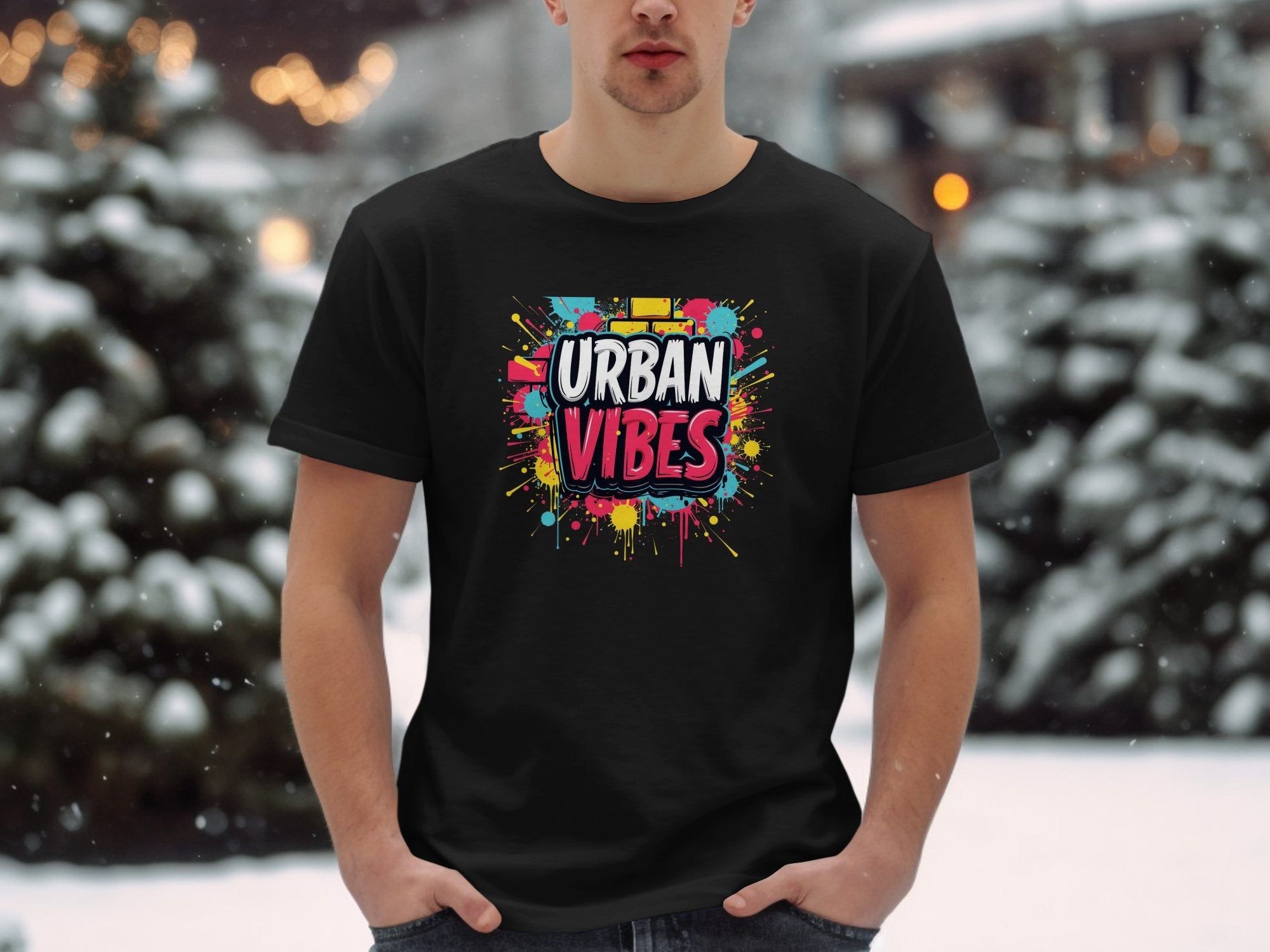 Trendy Urban Vibes Graphic Tee, Colorful Streetwear T Shirt, Modern Urban Art Shirt, Bold Urban Vibes Design Tee - Craig Michael Design