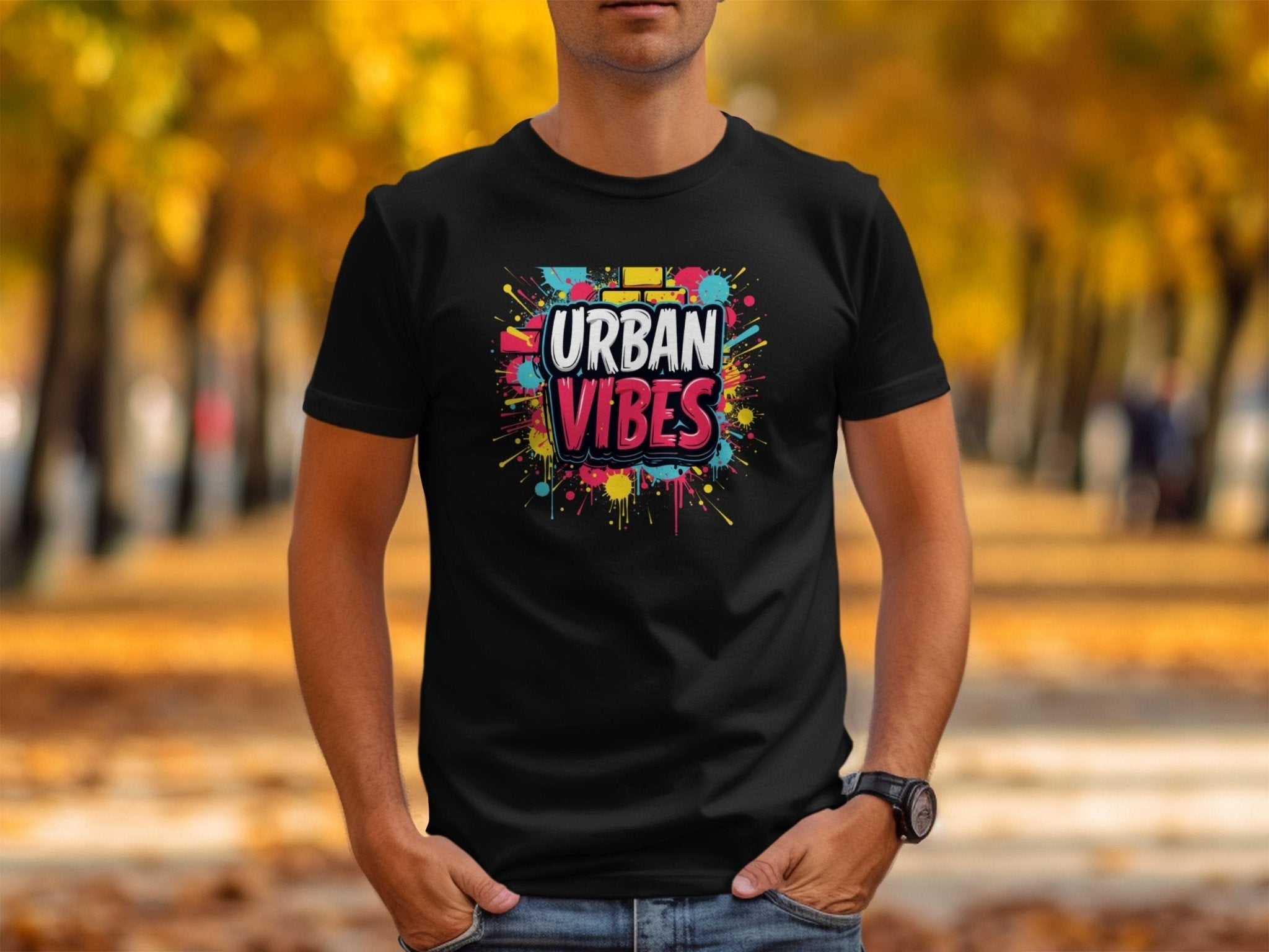 Trendy Urban Vibes Graphic Tee, Colorful Streetwear T Shirt, Modern Urban Art Shirt, Bold Urban Vibes Design Tee - Craig Michael Design