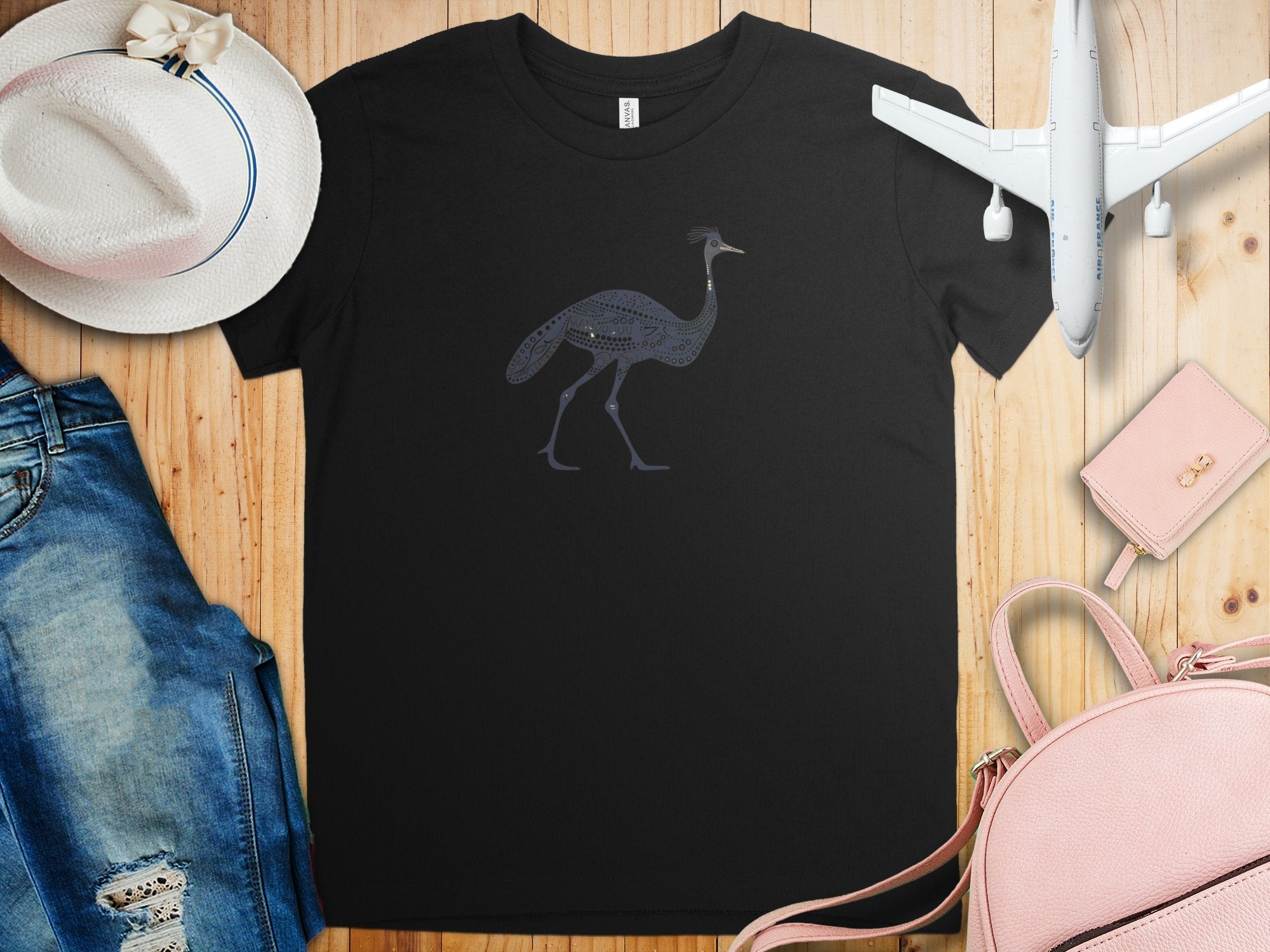 Unique Emu Bird Art T-Shirt, Modern Graphic Design Tee, Stylish Minimalist Animal Shirt, Trendy Nature Lover Apparel - Craig Michael Design