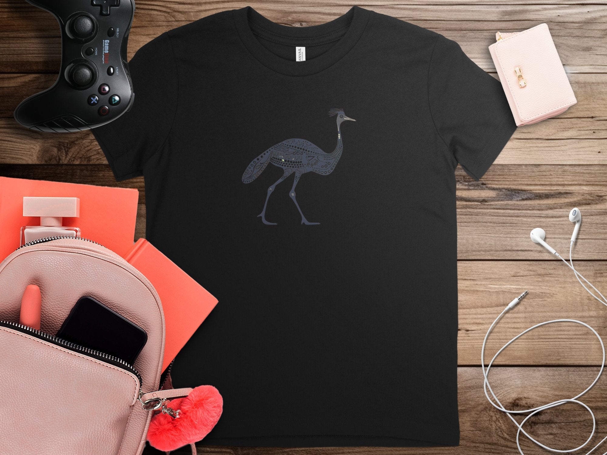 Unique Emu Bird Art T-Shirt, Modern Graphic Design Tee, Stylish Minimalist Animal Shirt, Trendy Nature Lover Apparel - Craig Michael Design