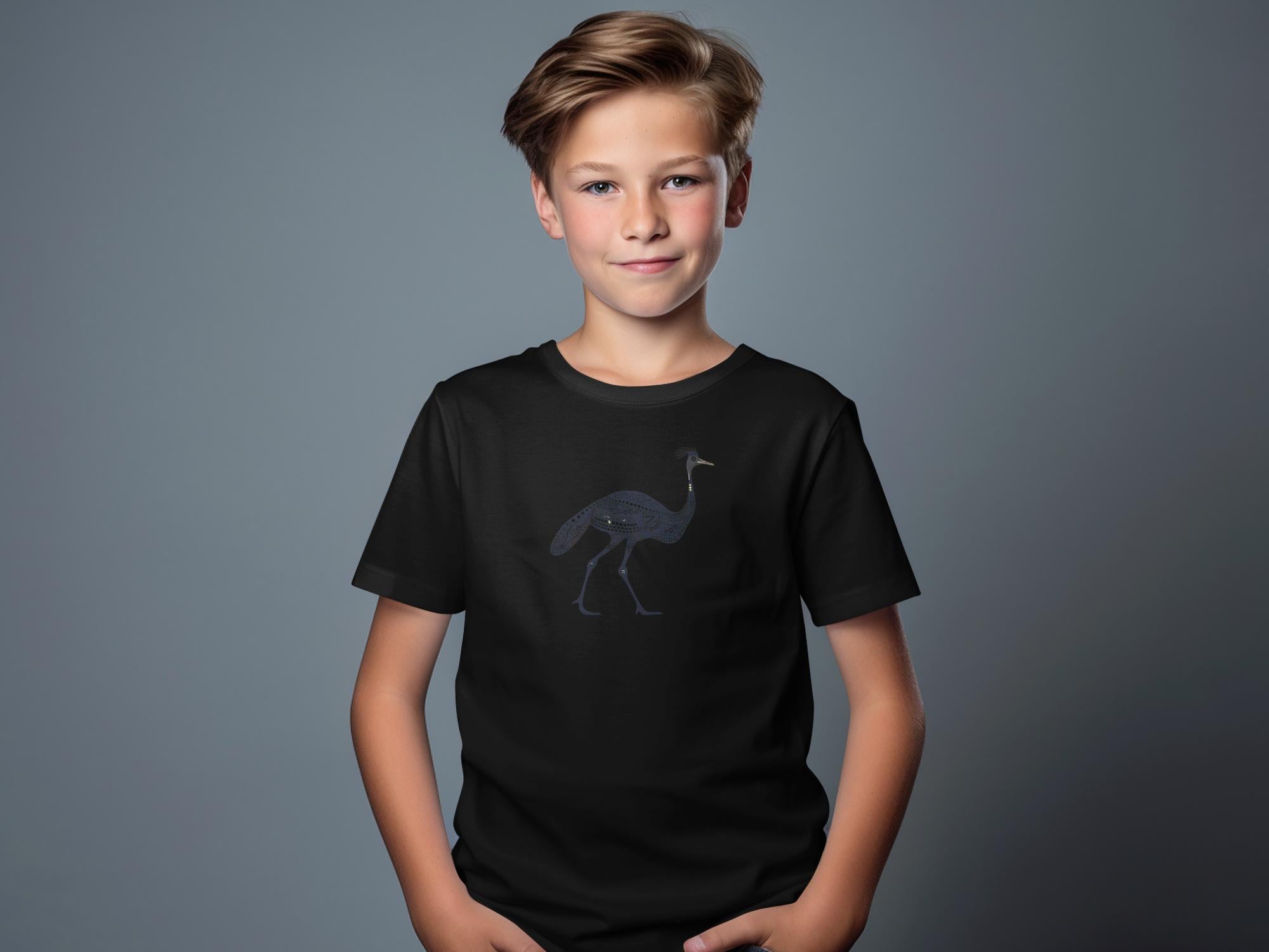 Unique Emu Bird Art T-Shirt, Modern Graphic Design Tee, Stylish Minimalist Animal Shirt, Trendy Nature Lover Apparel - Craig Michael Design