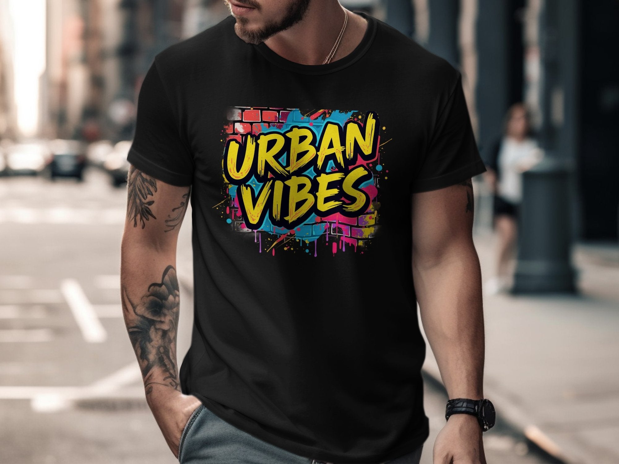 Urban Vibes Graffiti T-Shirt, Trendy Streetwear Tee, Hip Hop Inspired Graphic T-Shirt, Colorful Artistic T-Shirt Unisex - Craig Michael Design