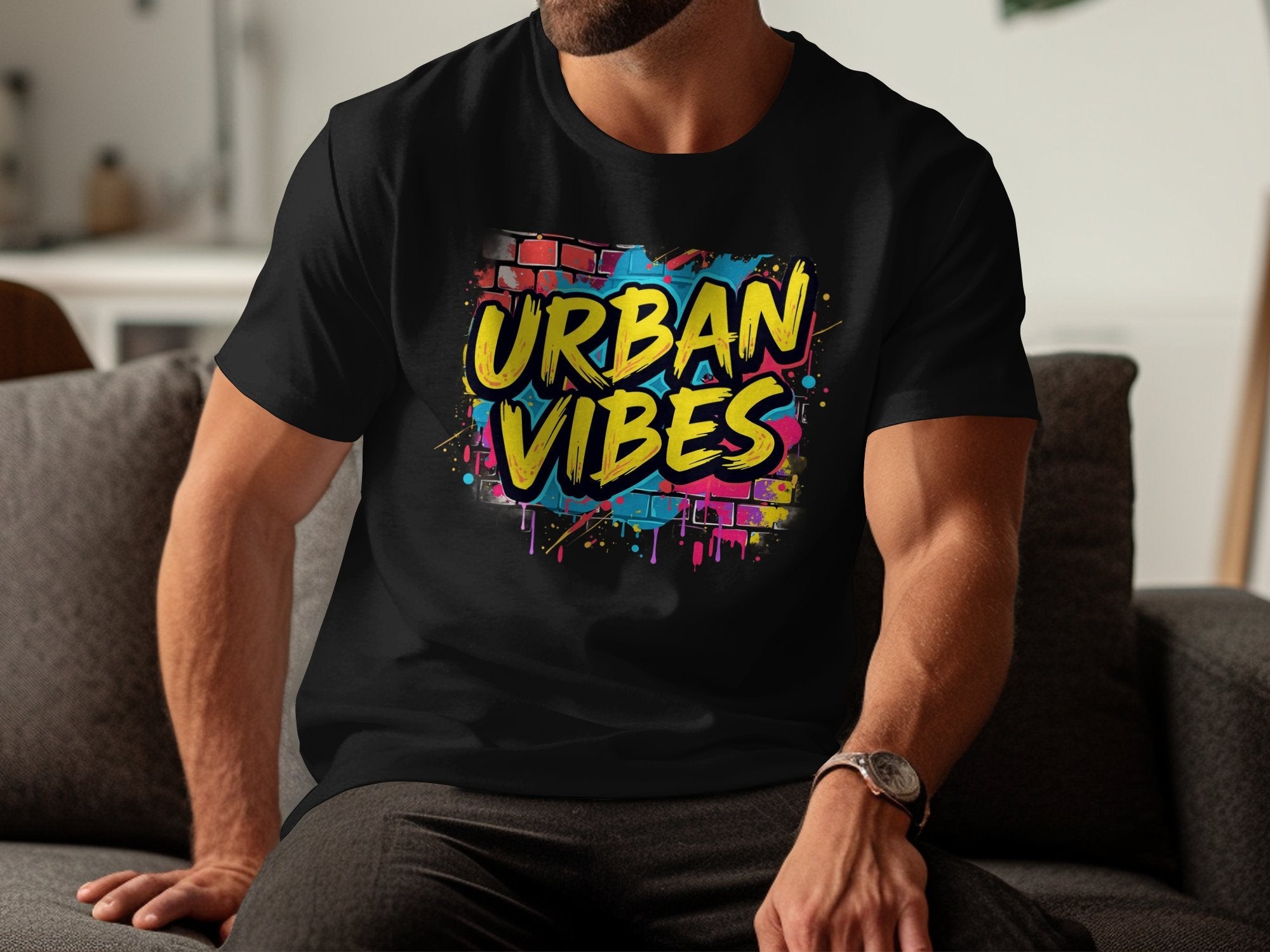 Urban Vibes Graffiti T-Shirt, Trendy Streetwear Tee, Hip Hop Inspired Graphic T-Shirt, Colorful Artistic T-Shirt Unisex - Craig Michael Design