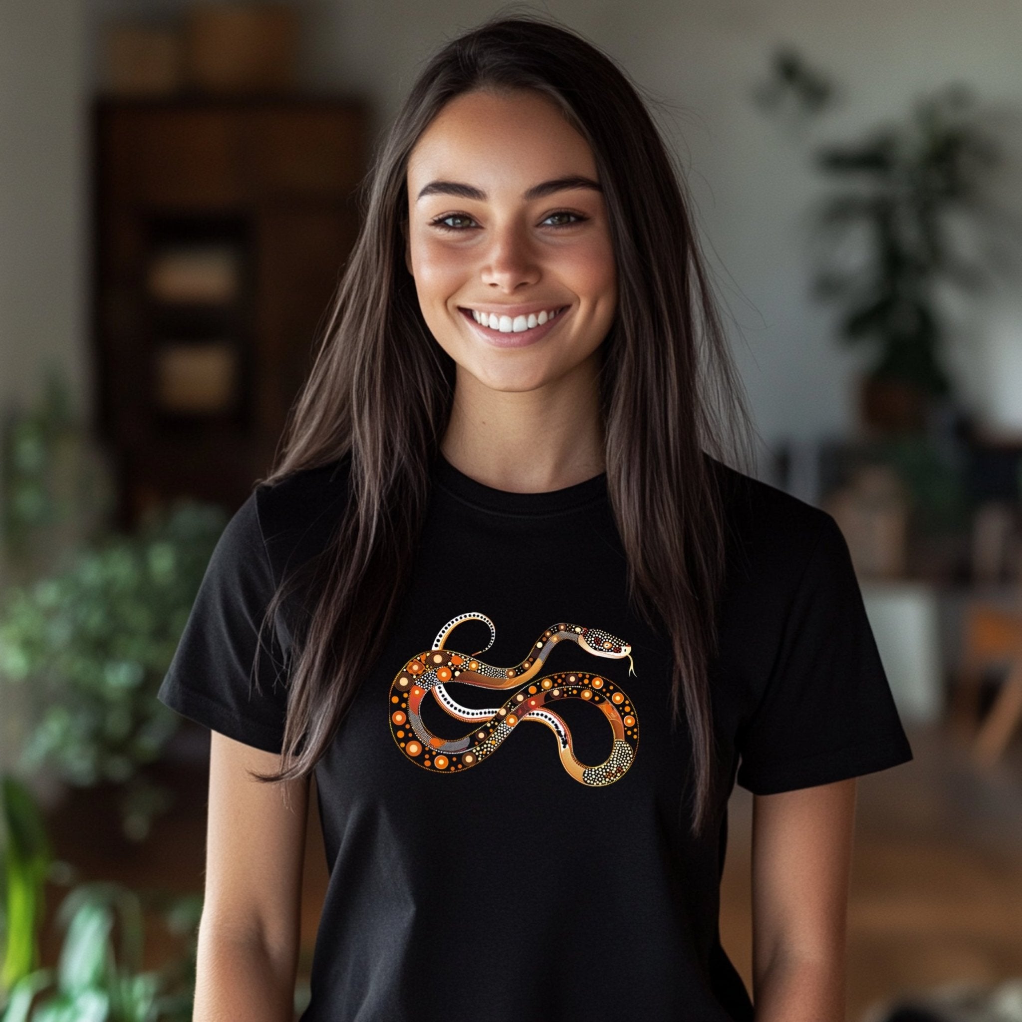 Vibrant Artistic Snake Design T-Shirt for Nature Lovers and Wildlife Enthusiasts - Craig Michael Design