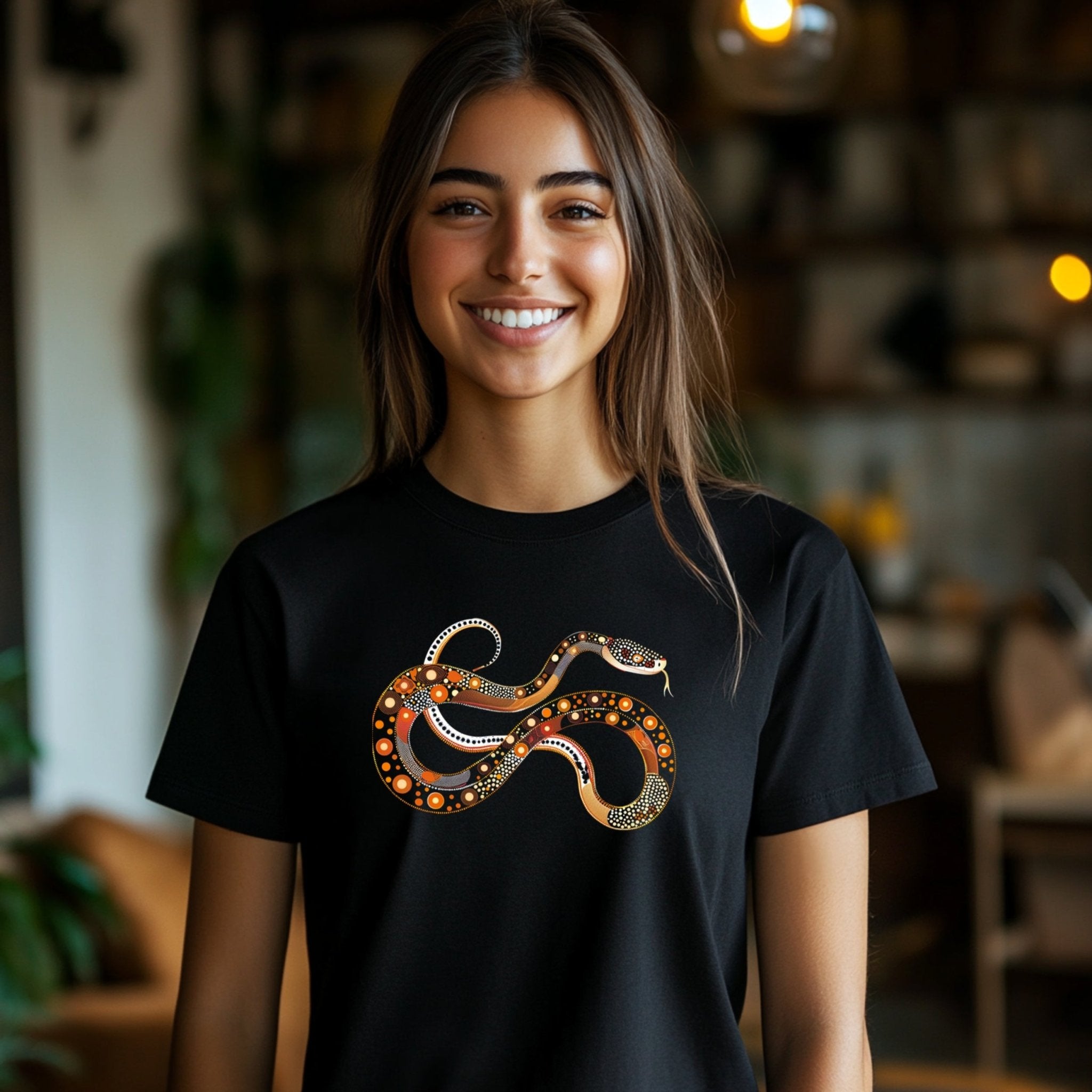 Vibrant Artistic Snake Design T-Shirt for Nature Lovers and Wildlife Enthusiasts - Craig Michael Design