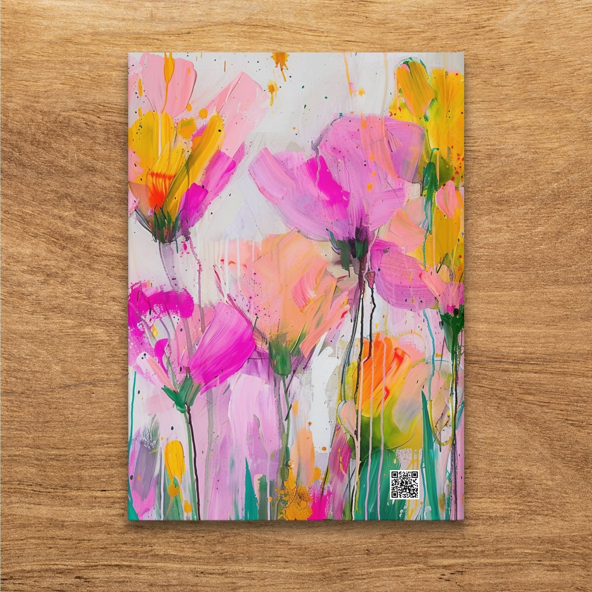 Vibrant Floral Art Journal, Colorful Flower Sketchbook, Unique Art Notebook, Creative Writing Journal, Artistic Stationery Gift, Floral - Craig Michael Design