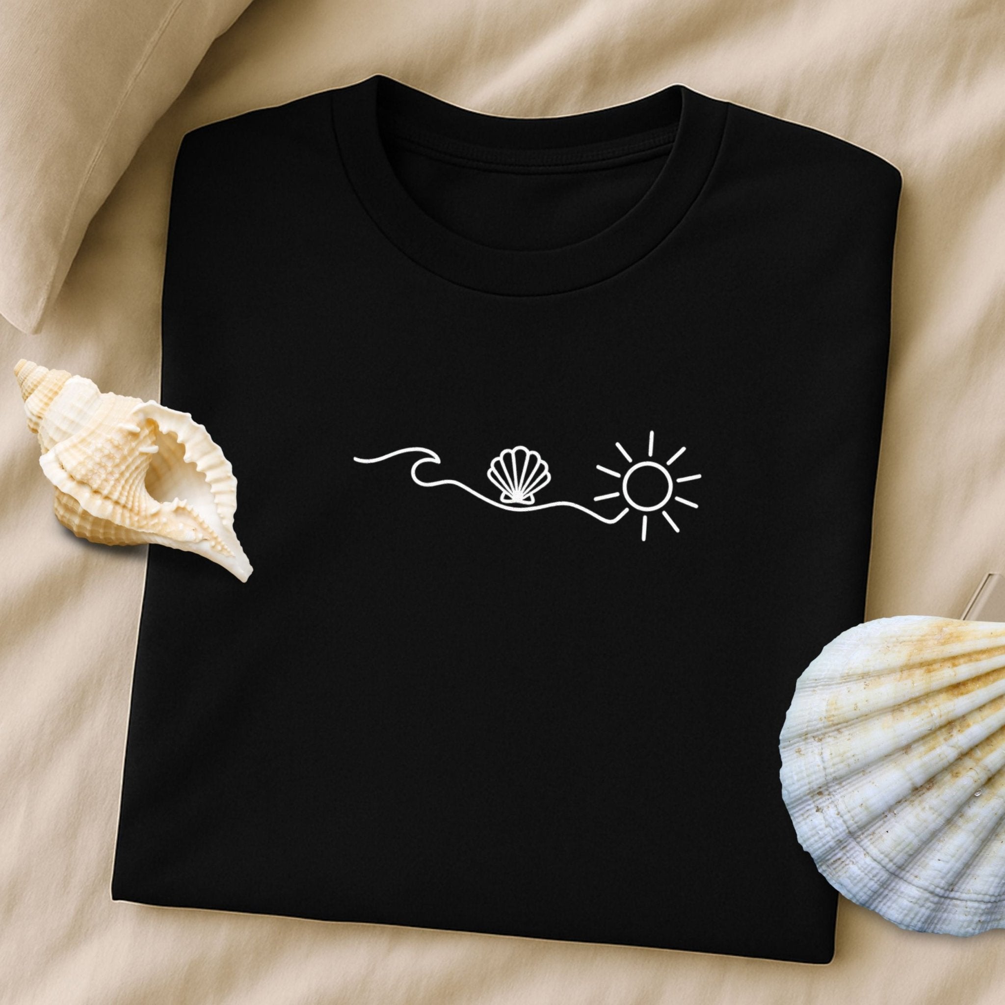 Wave Seashell Sun T-shirt, Summer Shirt - Craig Michael Design