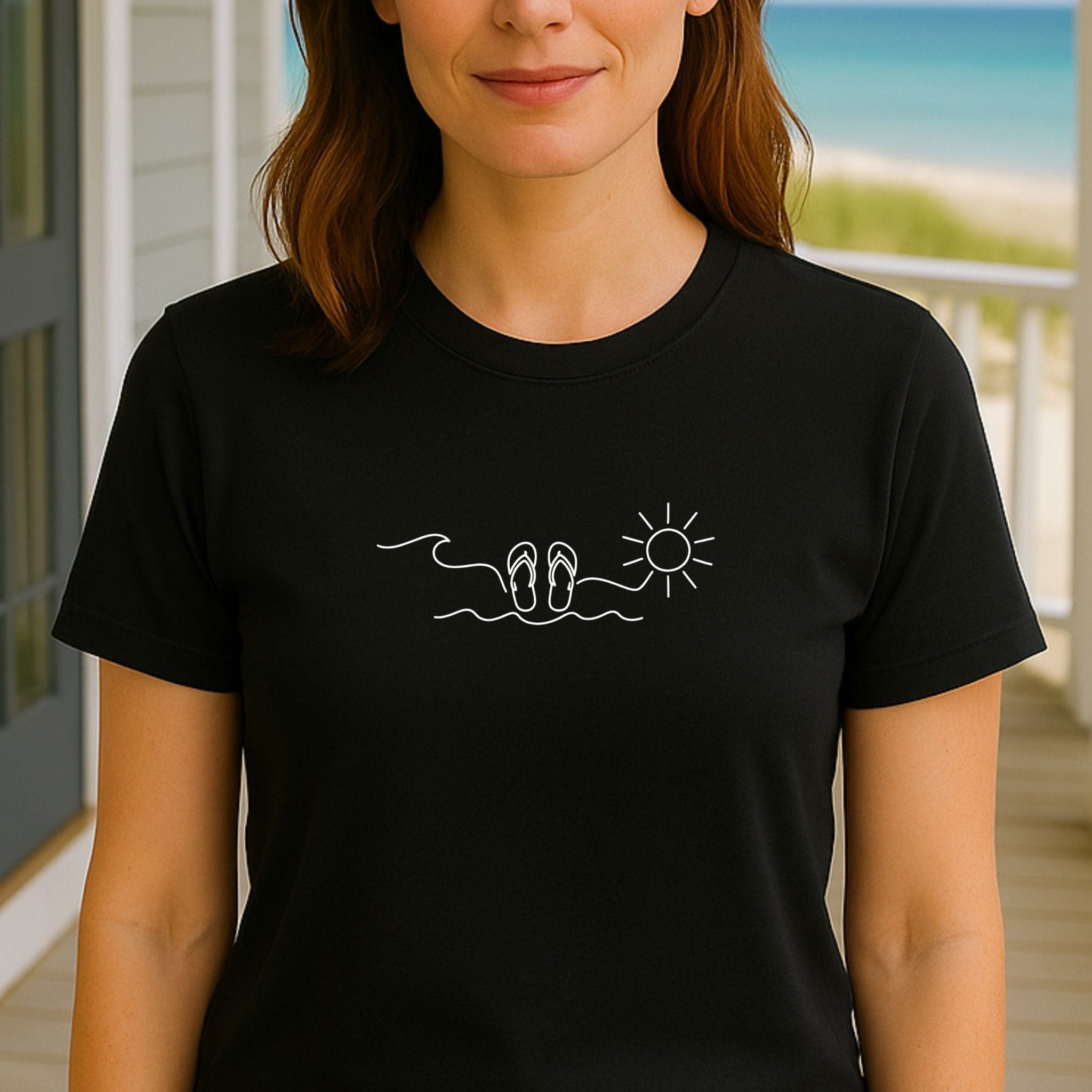 Wave Sun Flip Flops, Ocean Beach Sandals - Craig Michael Design