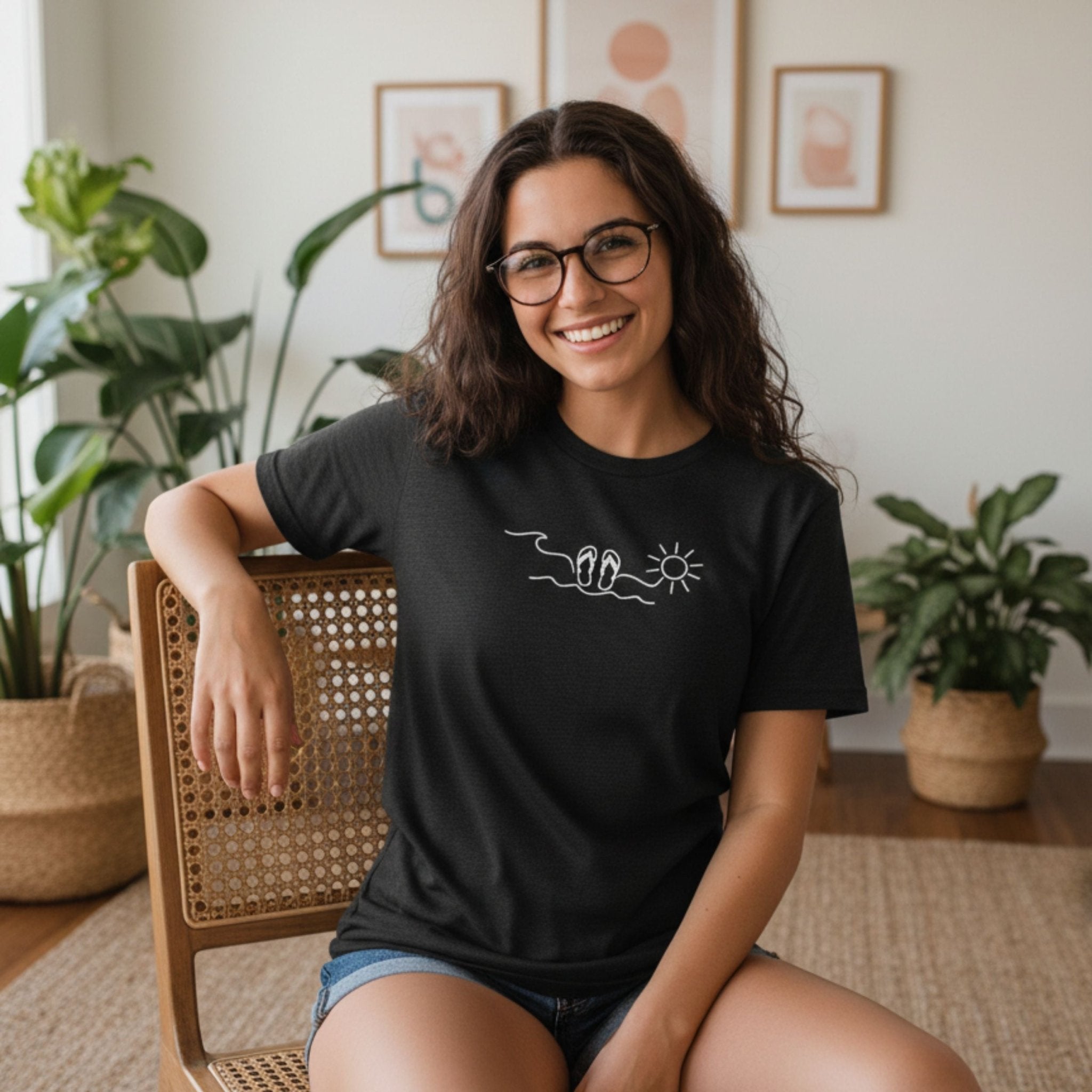 Wave Sun Flip Flops, Ocean Beach Sandals - Craig Michael Design