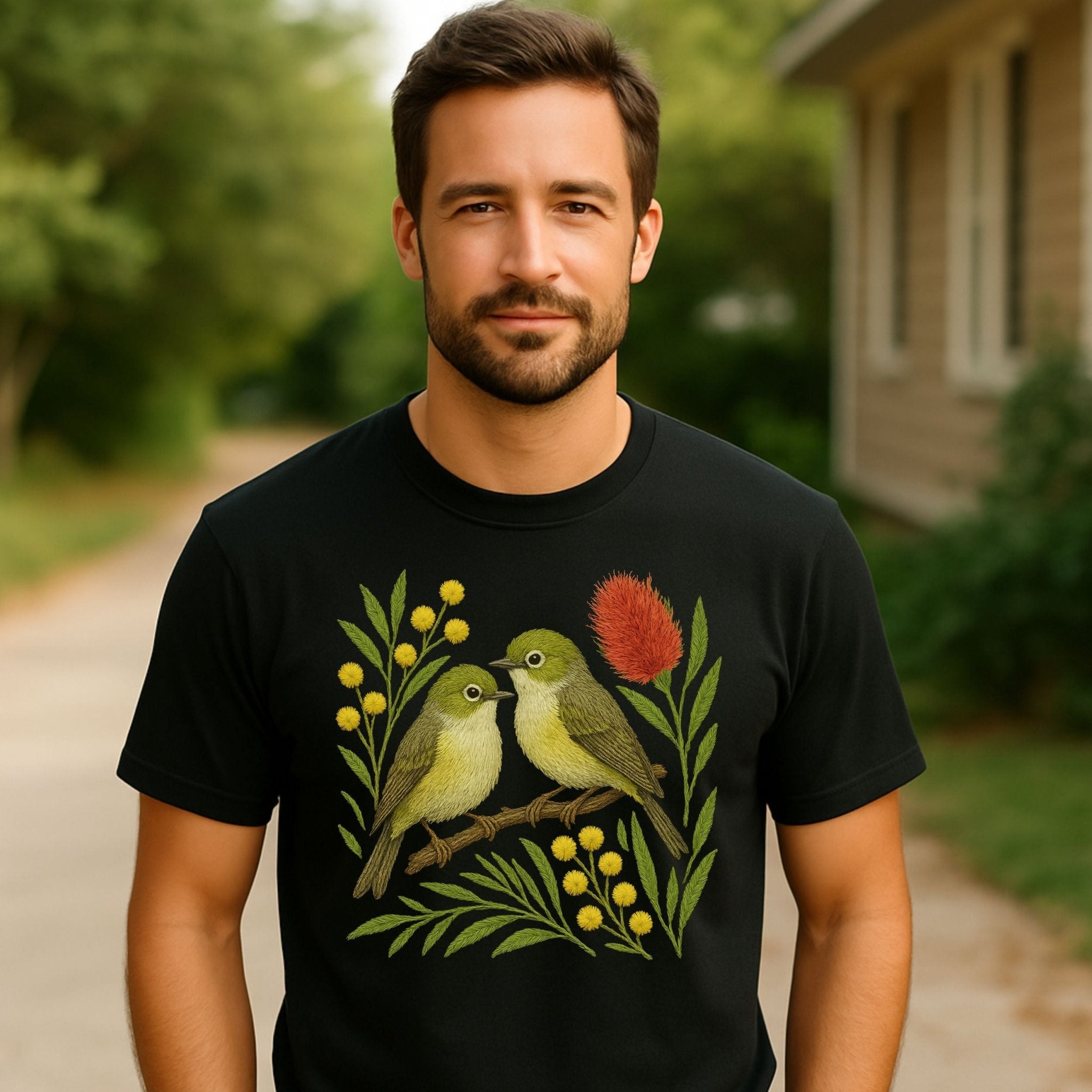White - Eye T-Shirt – Australian Native Bird Collection - Craig Michael Design
