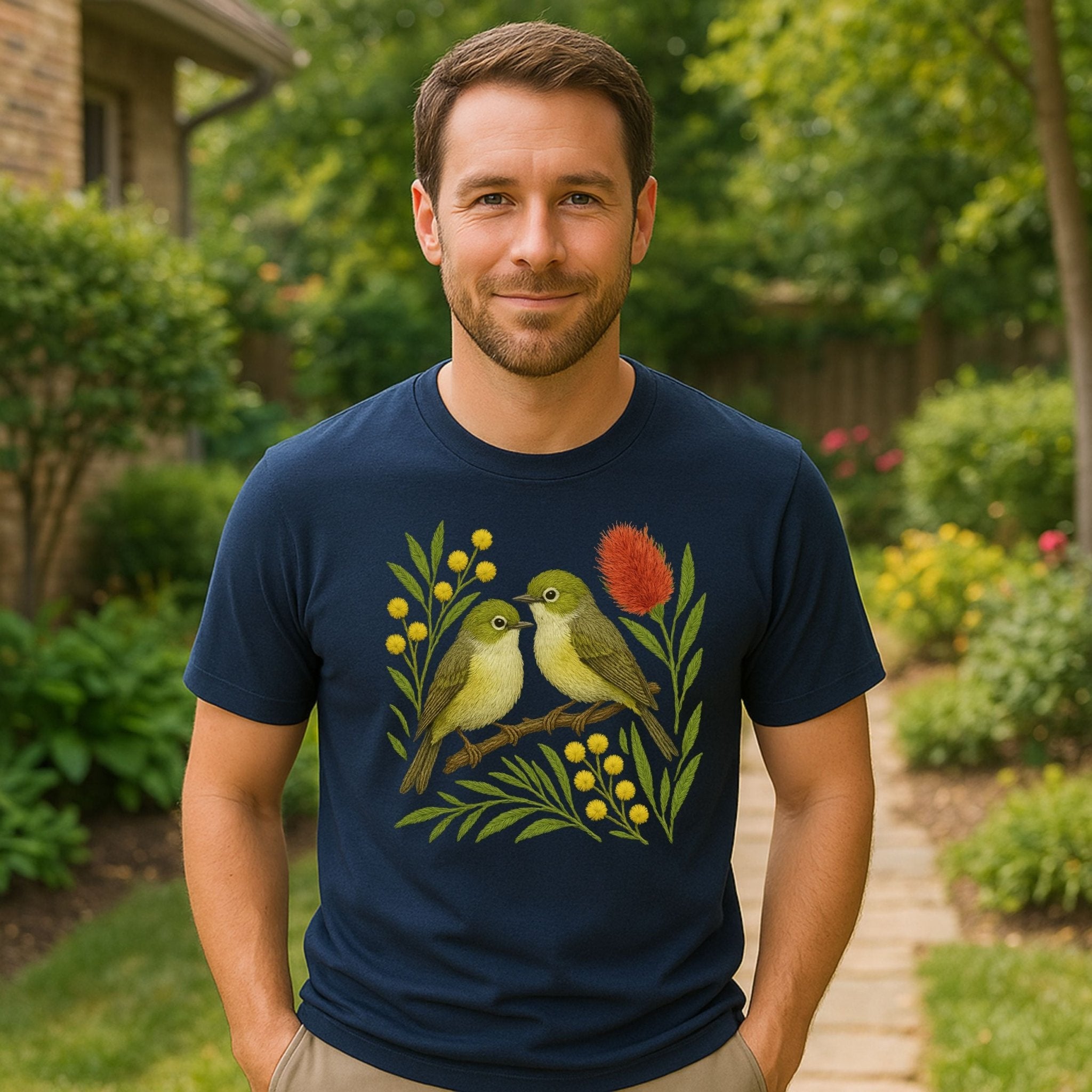 White - Eye T-Shirt – Australian Native Bird Collection - Craig Michael Design