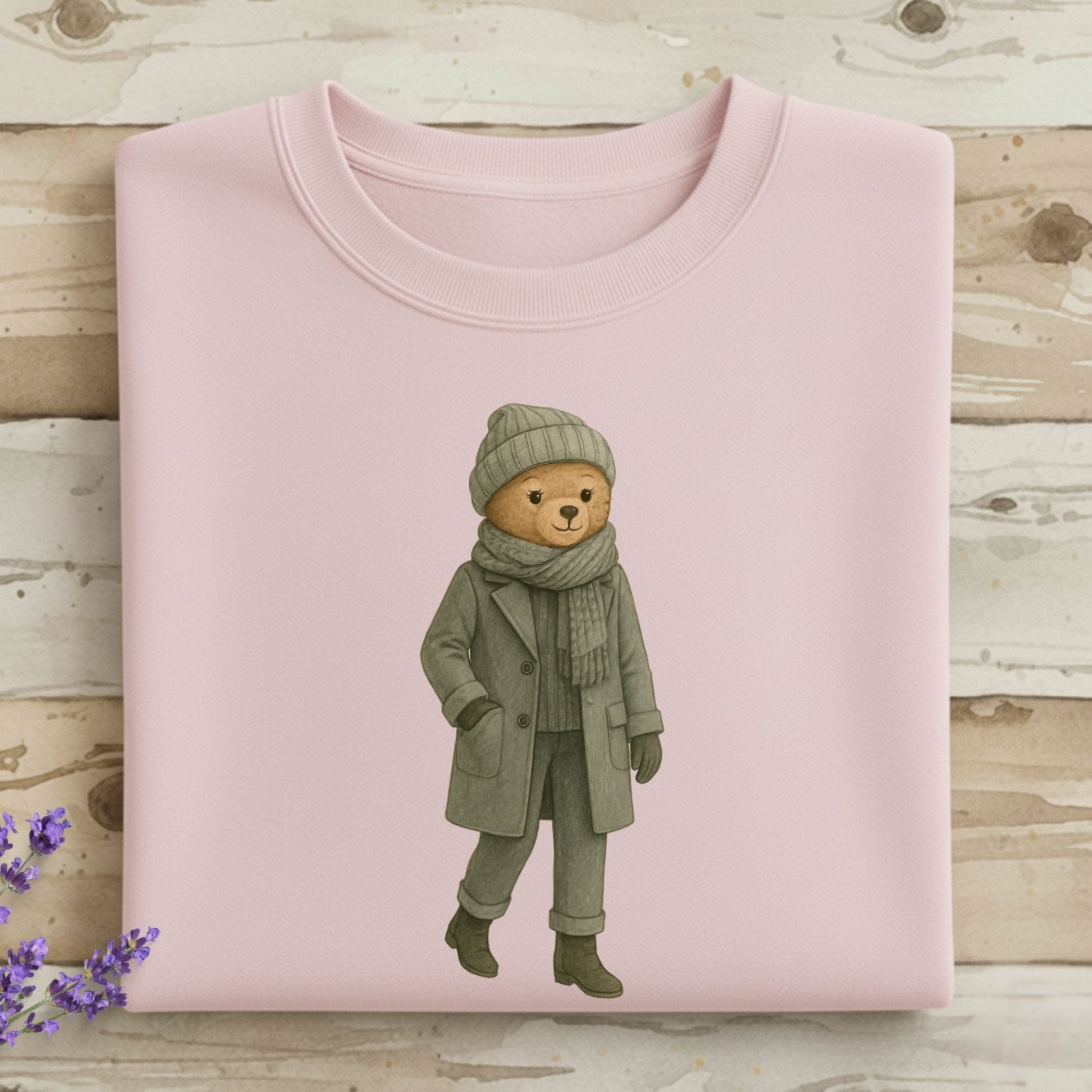 Winter Fashion Bear Sweatshirt - Craig Michael Design