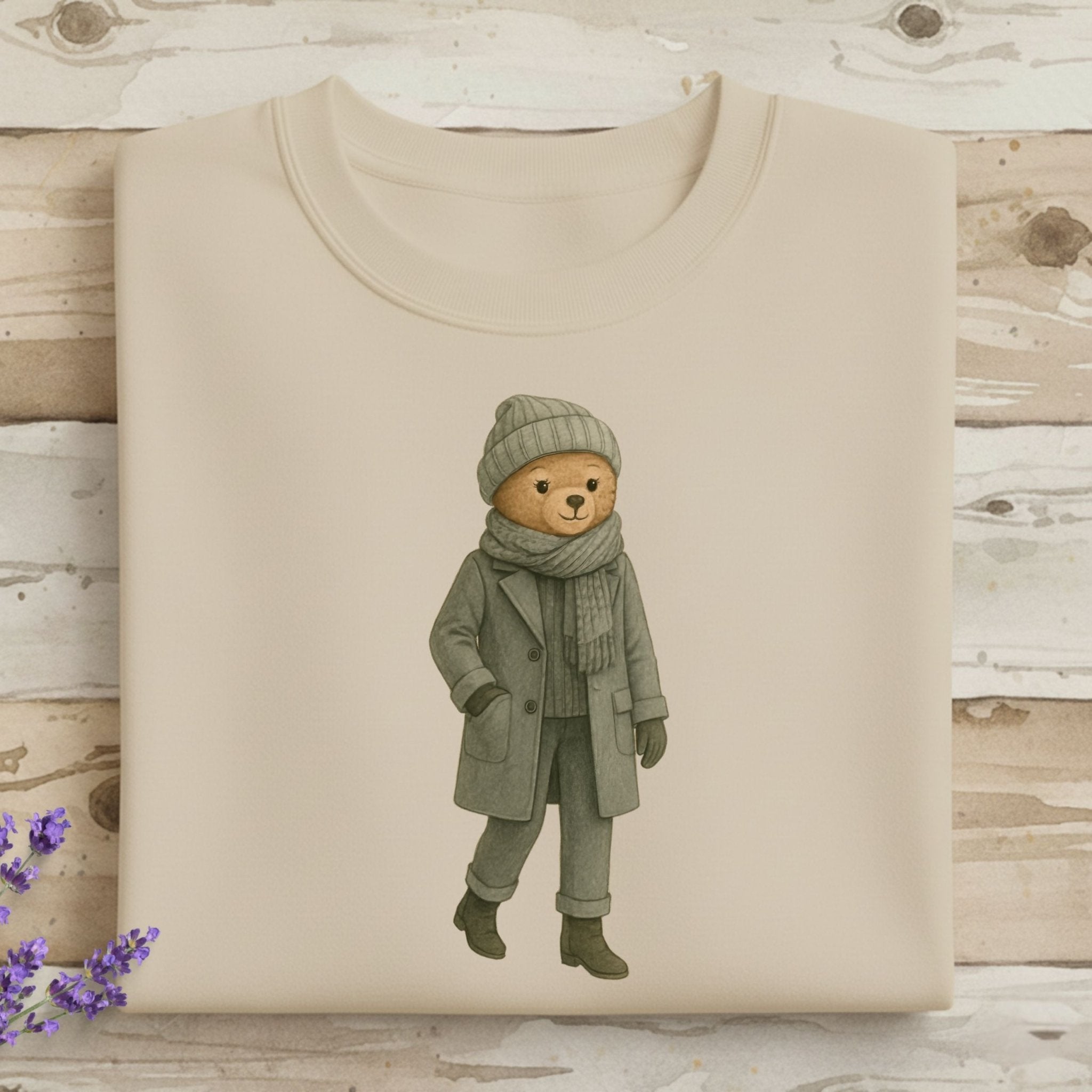 Winter Fashion Bear Sweatshirt - Craig Michael Design