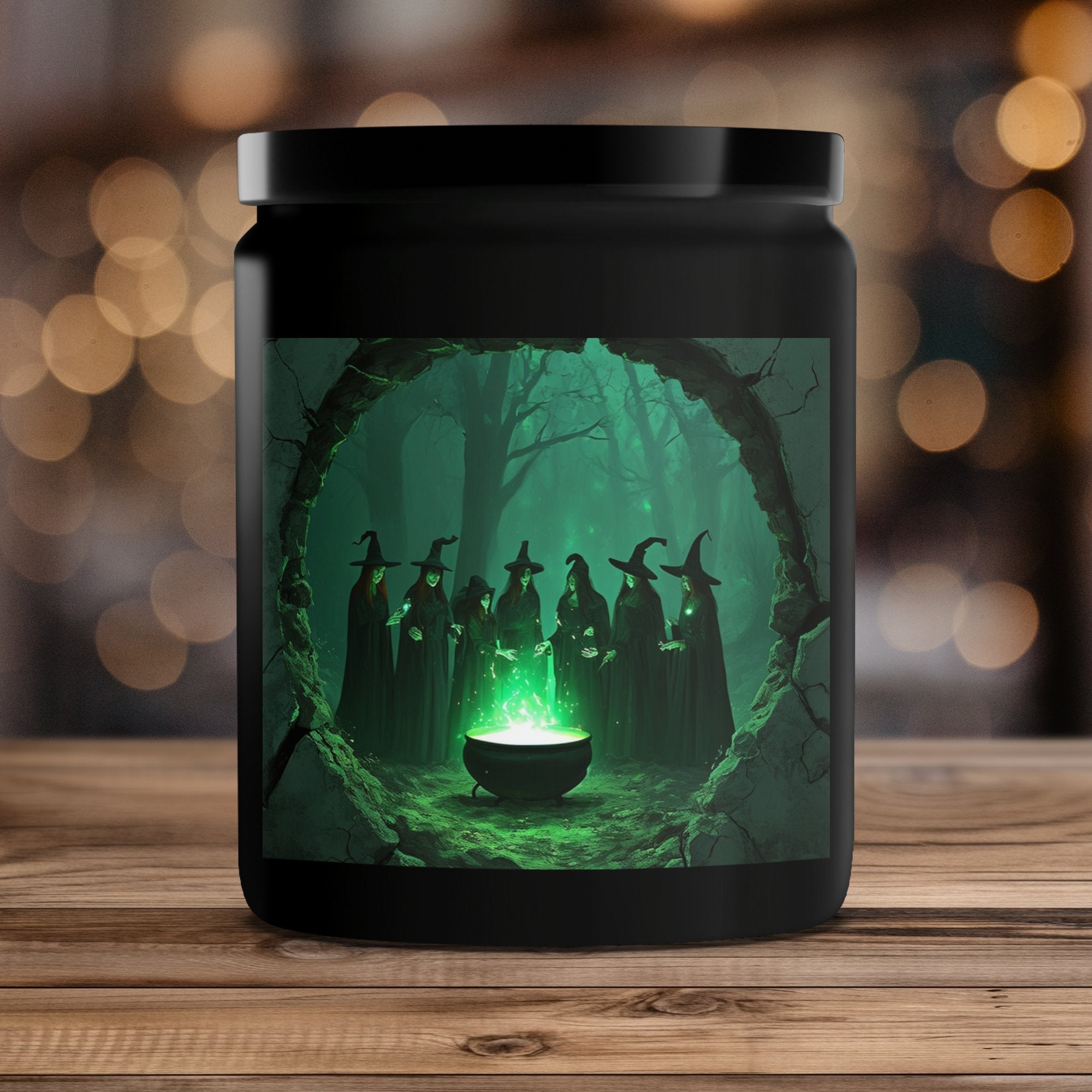 Witches Gathering Candle, Halloween Decor Candle, Spooky Witch Candle, Gothic Home Decor, Witch Cauldron Candle, Mystical Candle Decor - Craig Michael Design