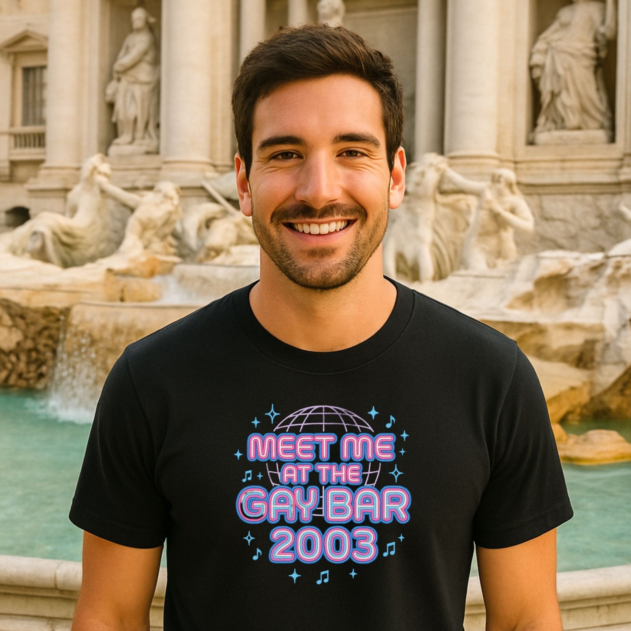 Y2K Gay Club T-Shirt, Retro Dance Party Tee, Meet Me at the Gay Bar 2003 Shirt - Craig Michael Design